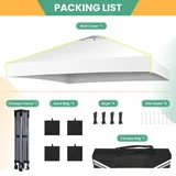 SANOPY 10' x 10' Outdoor Canopy Party Tent EZ Pop Up Canopy Commercial Instant Canopies Gazebo with Air Vent, 8 Stakes & 4 Ropes & 4 Sandbags for Beach Wedding Picnics Camping