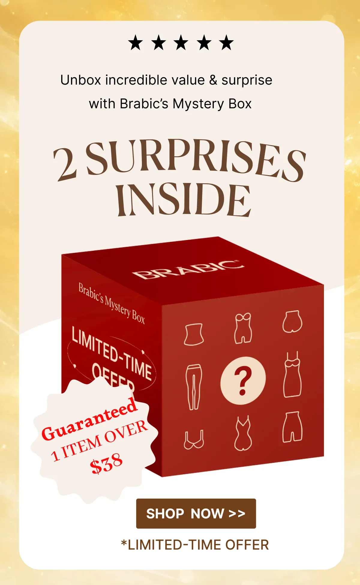 Mystery Box: $35 for 2 Surprise Pieces( Guaranteed 1 Premium Piece Valued Over $38) 
