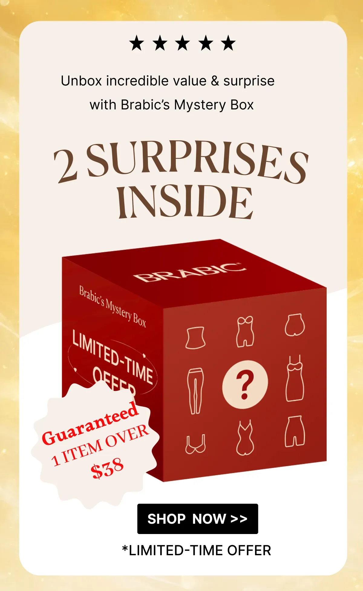 Mystery Box: $35 for 2 Surprise Pieces( Guaranteed 1 Premium Piece Valued Over $38) 