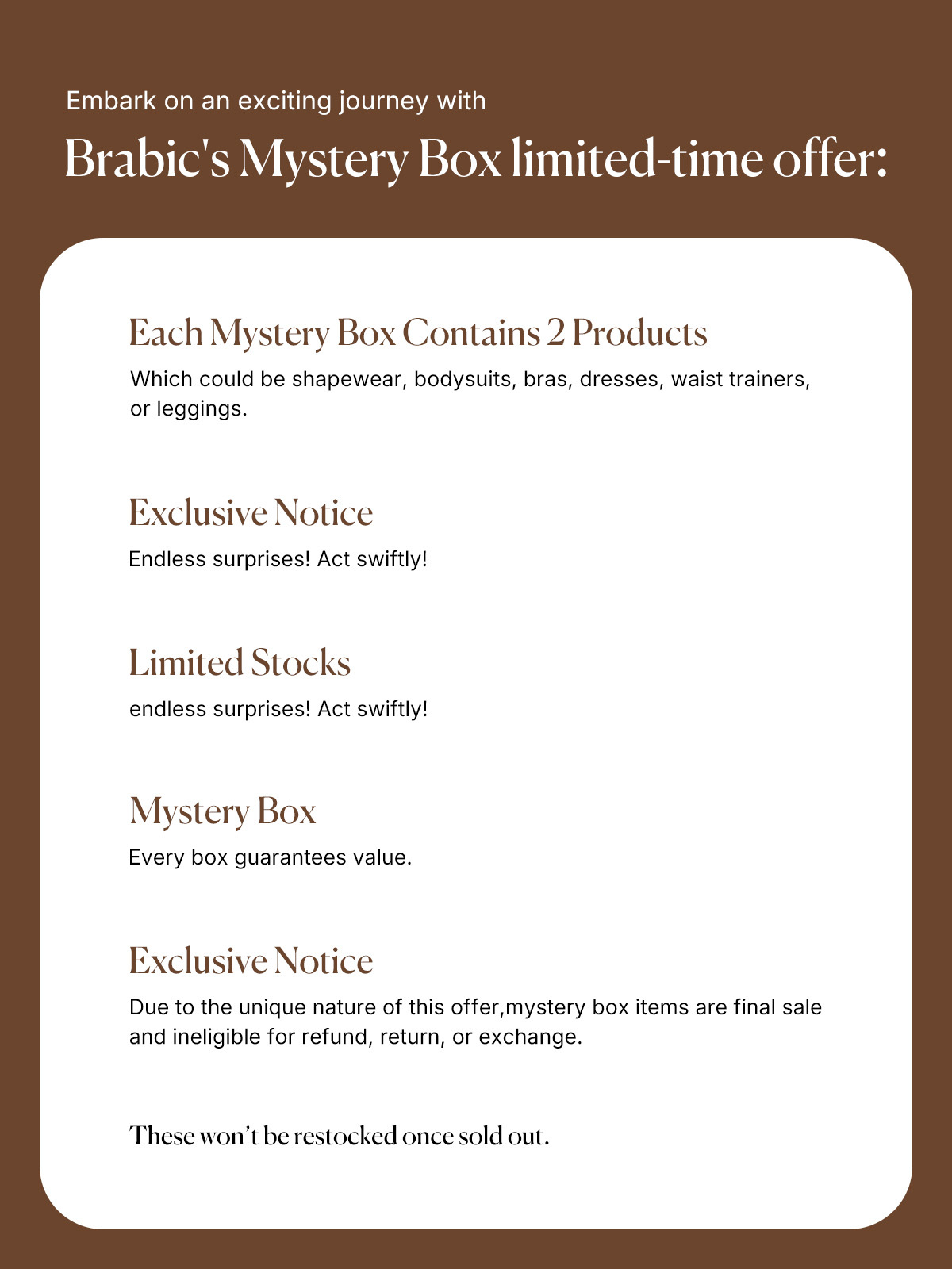 Mystery Box – Just $19 for 2 Surprise Products!