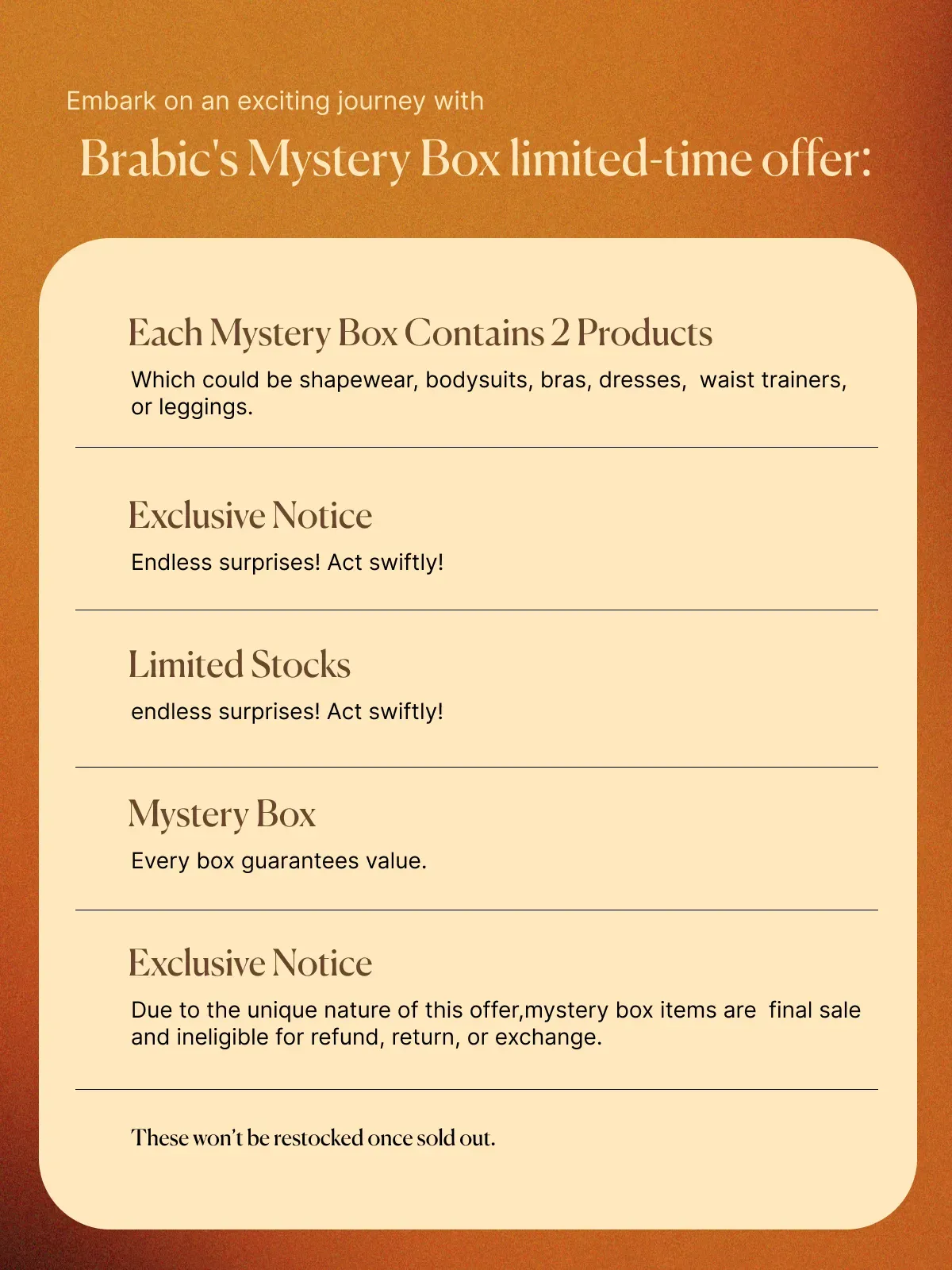 Mystery Box – Just $19 for 2 Surprise Products!