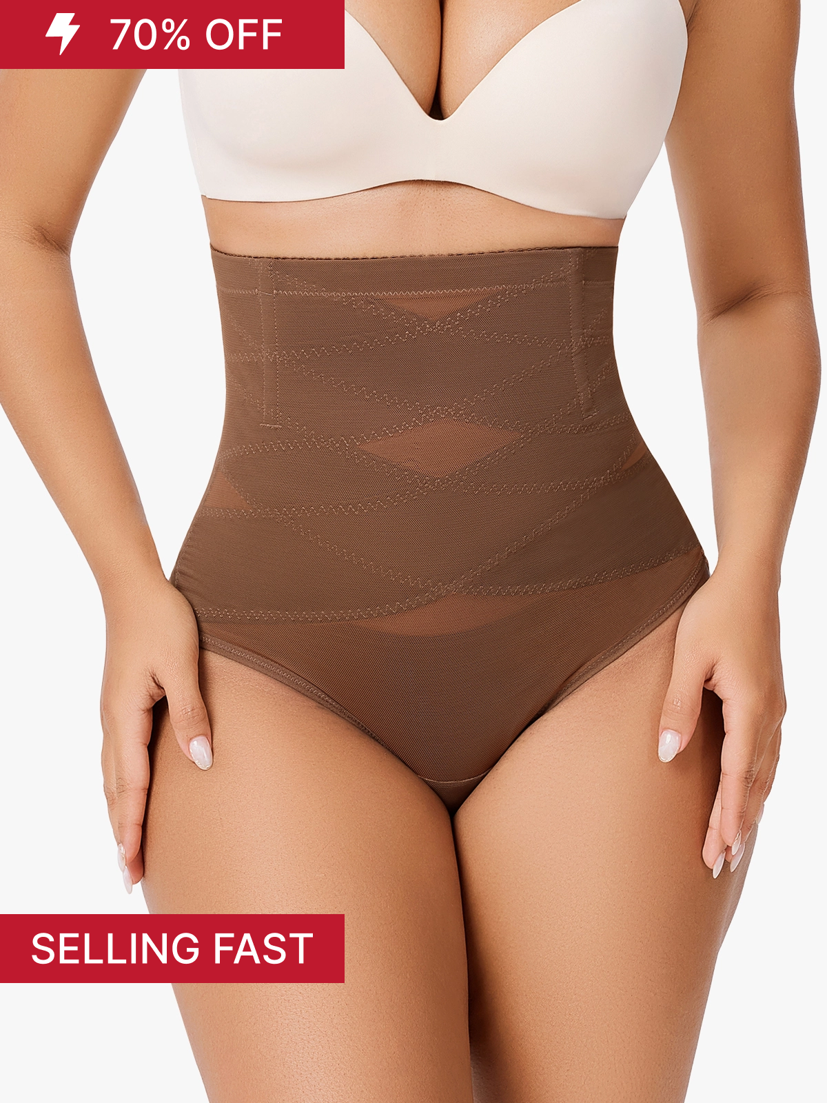 Tummy Control Thong Shapewear High-Waist Butt Lifter Panties