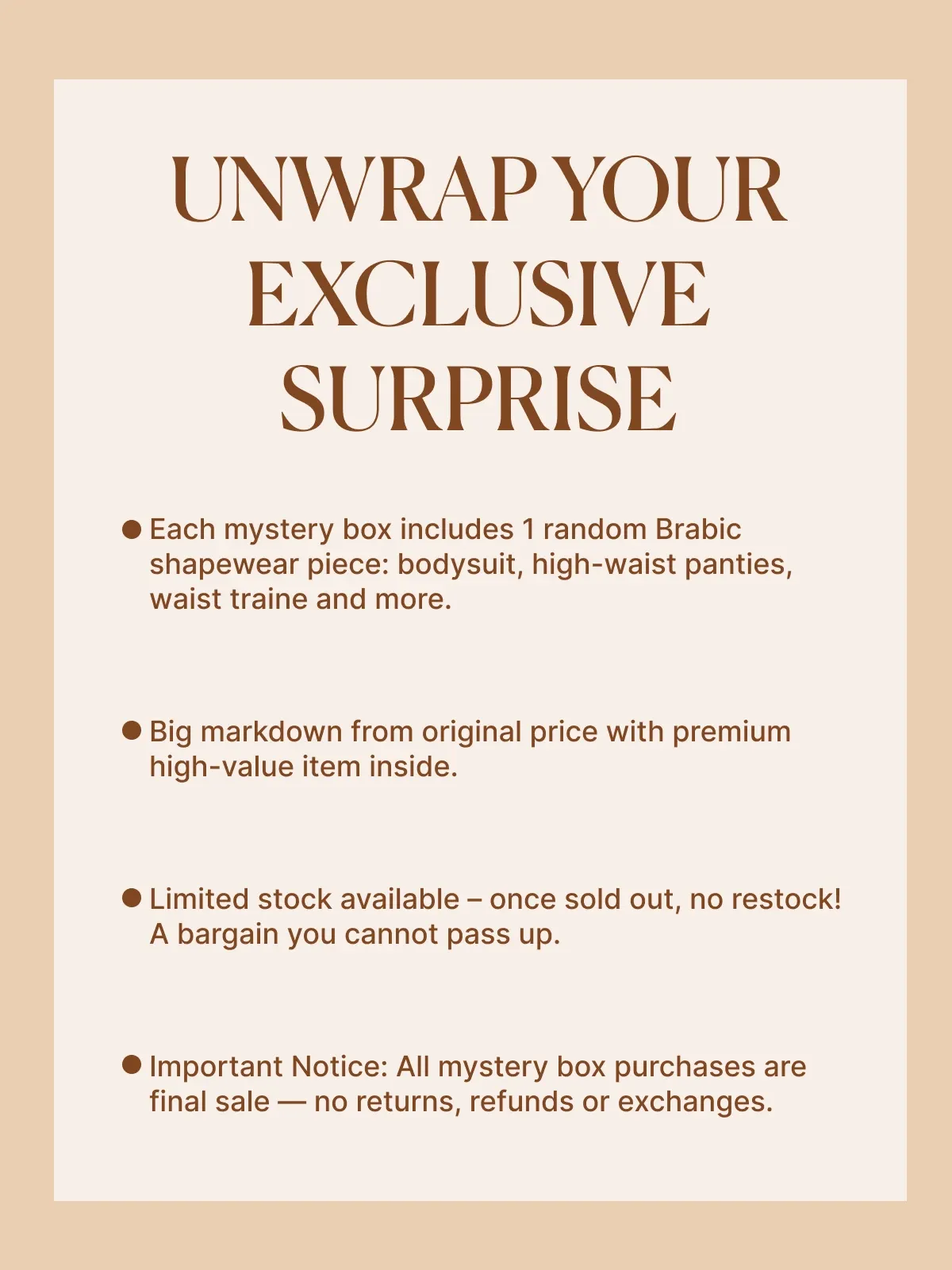 Premium Mystery Box: $15 Surprise Shapewear Piece