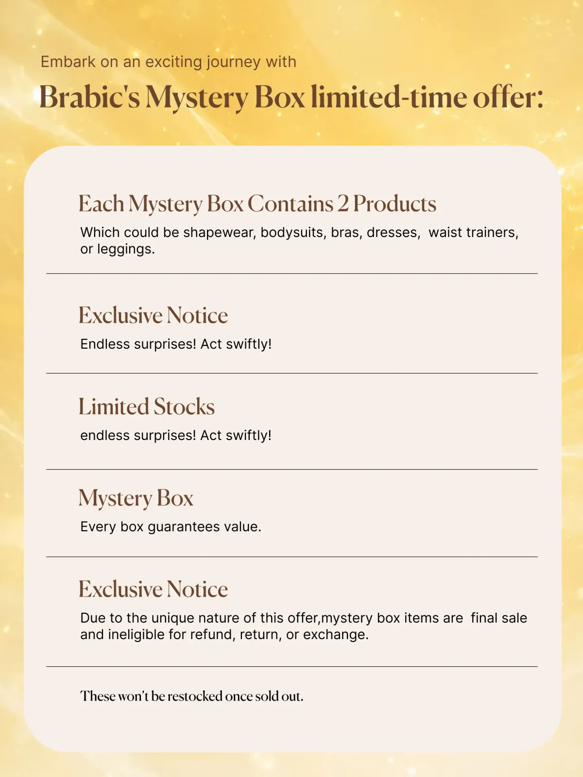 Mystery Box – Just $19 for 2 Surprise Products!