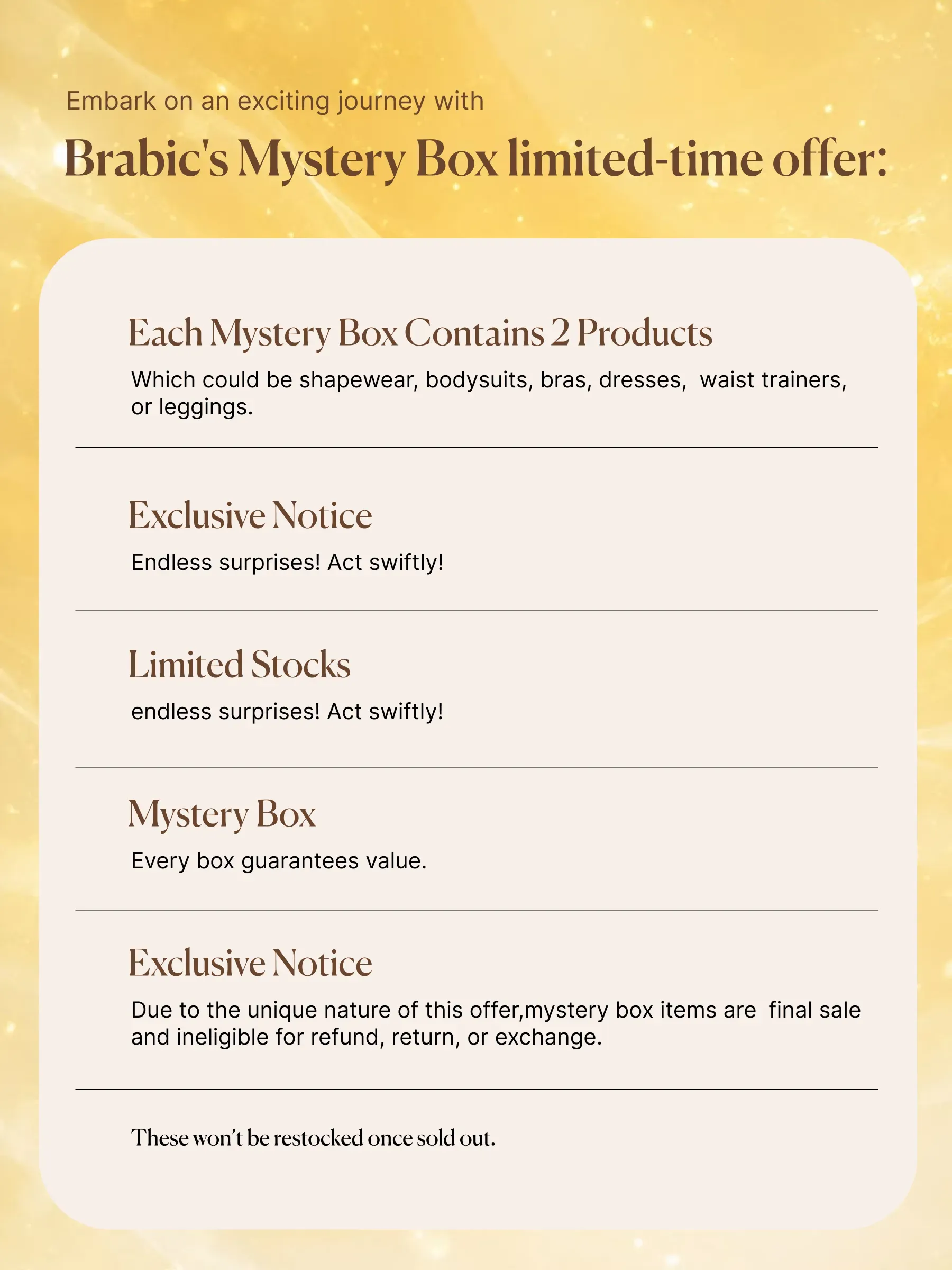 Mystery Box – Just $19 for 2 Surprise Products!