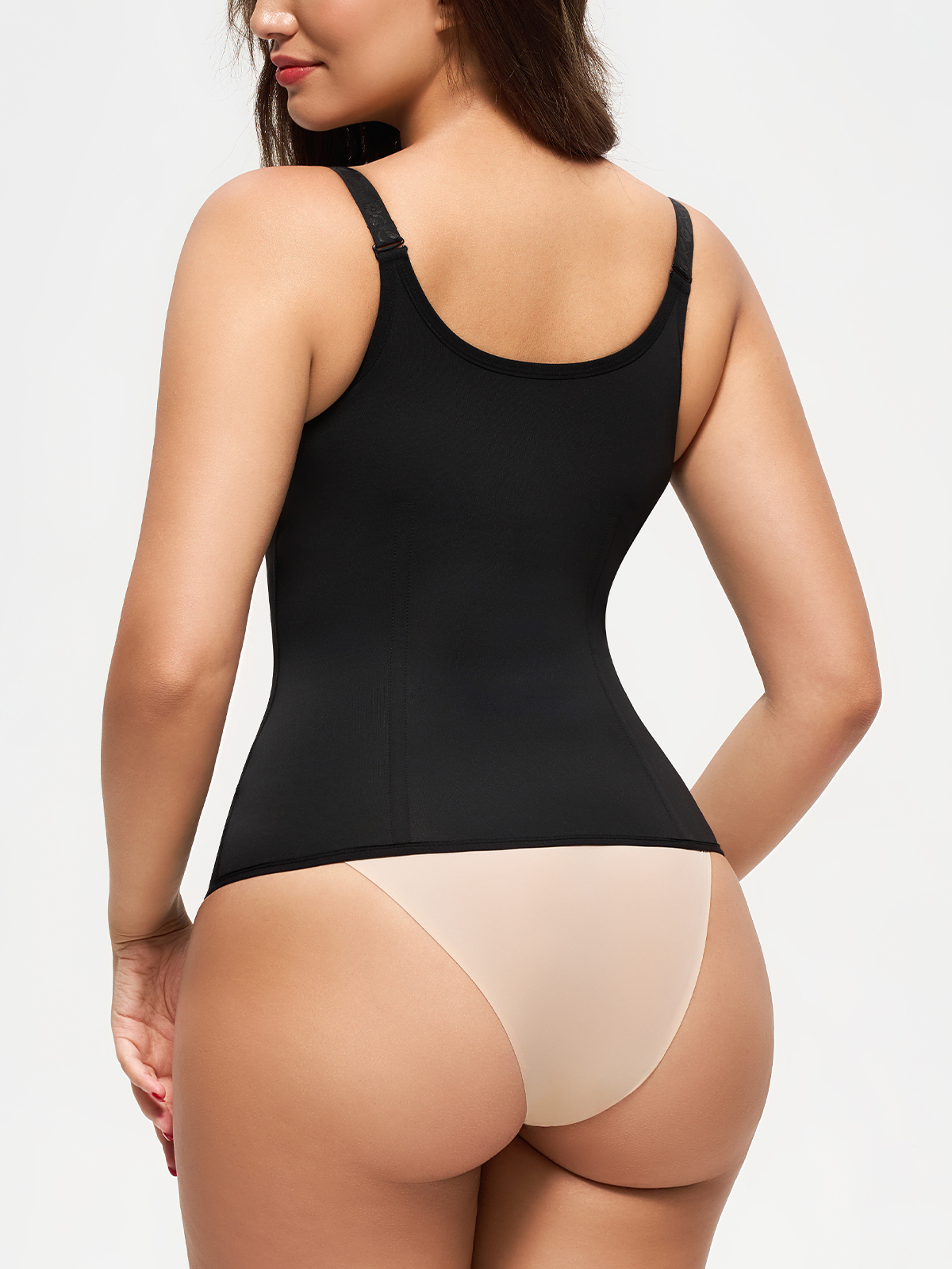 Waist Trainer Vest for Tummy Control Clip-On Zipper Workout Corset