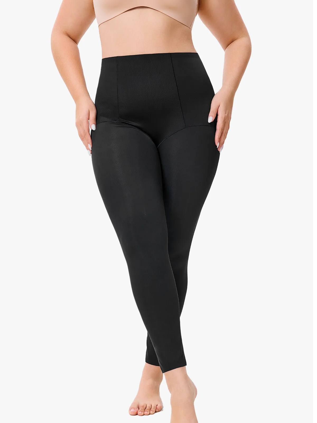 2 Pieces Seamless Non-Slip Waistband Leggings-Brabic