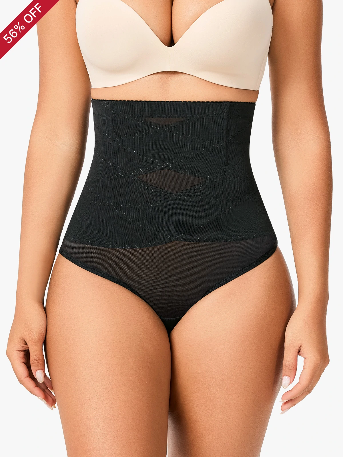 Tummy Control Thong Shapewear High-Waist Butt Lifter Panties
