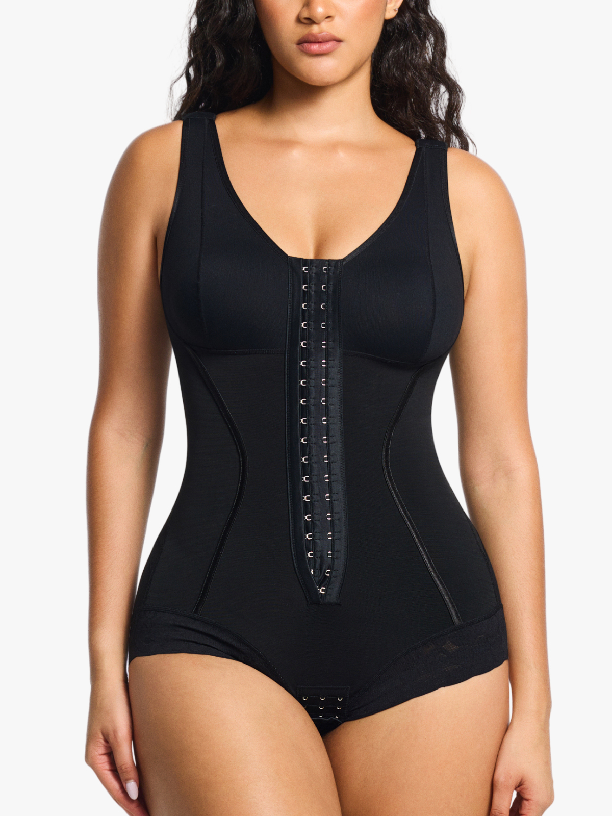Mesh Adjustment Tummy Control Brife Bodysuit