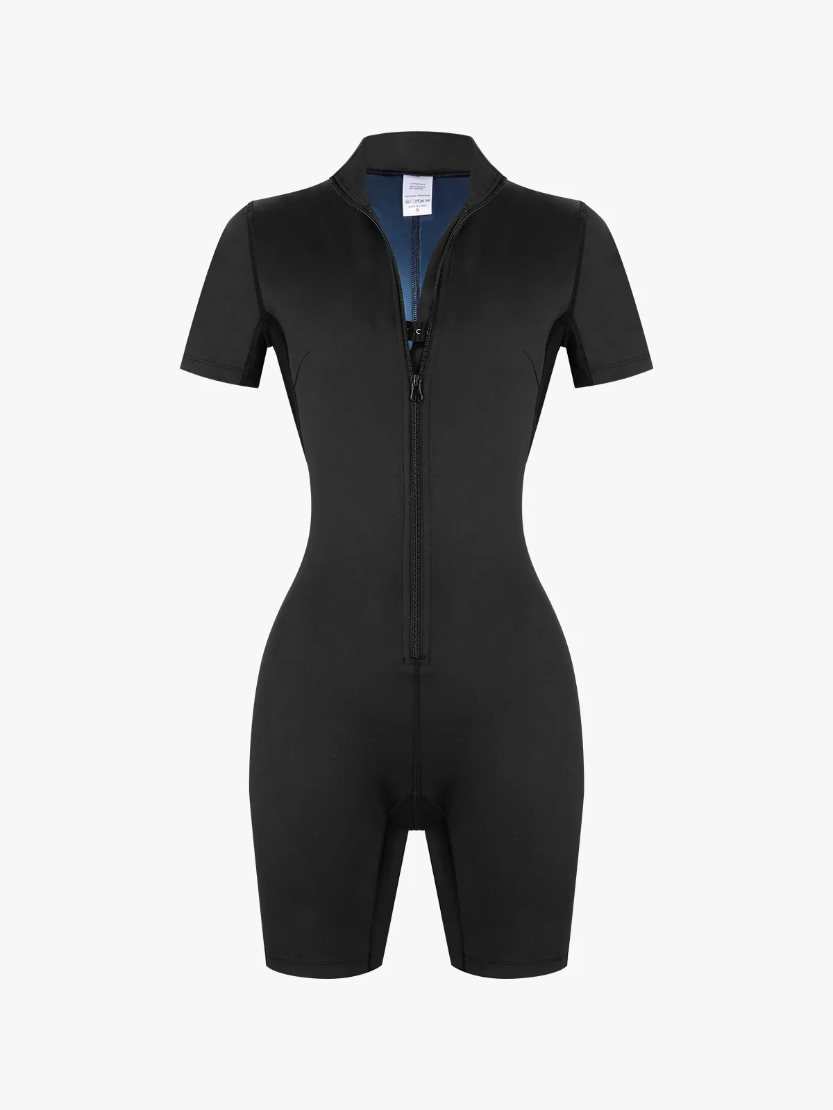 Zipper Workout Sweat Sauna Jumpsuit