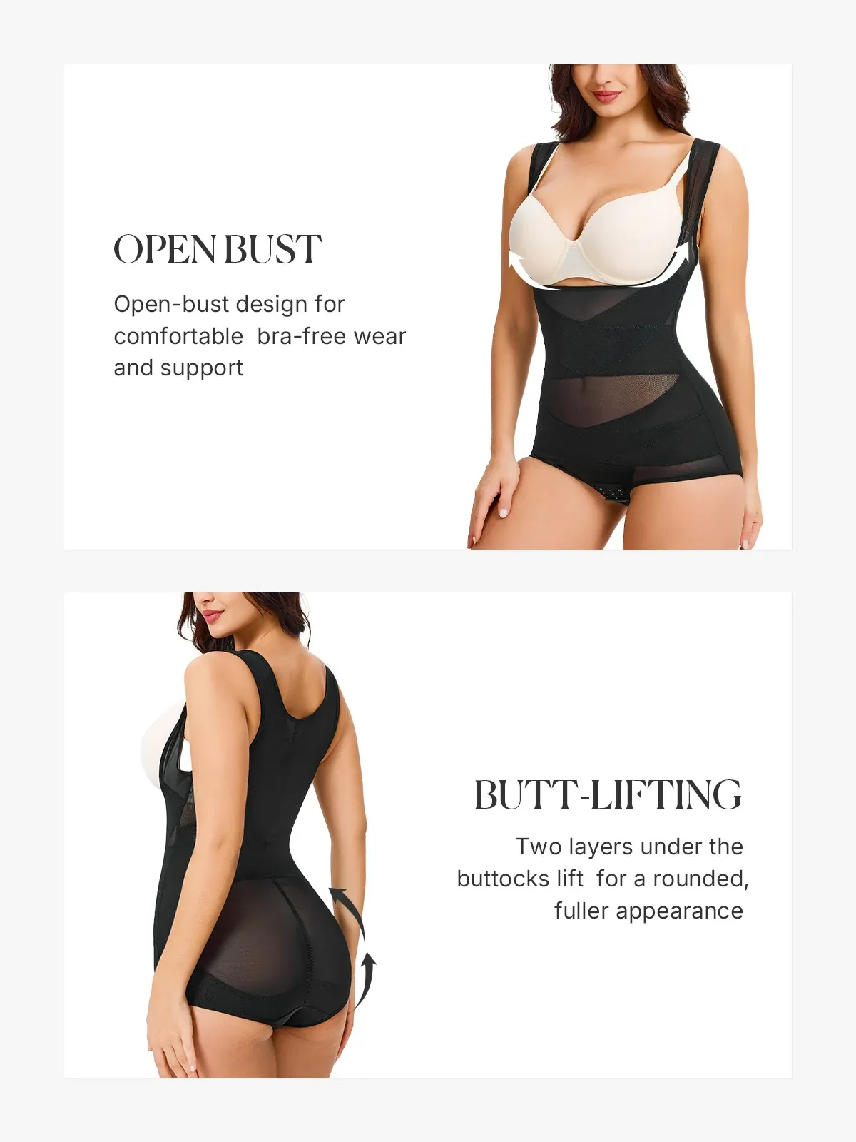 Mesh Tummy Control Slimming Girdles Invisible Breathable Shapewear Bodysuit