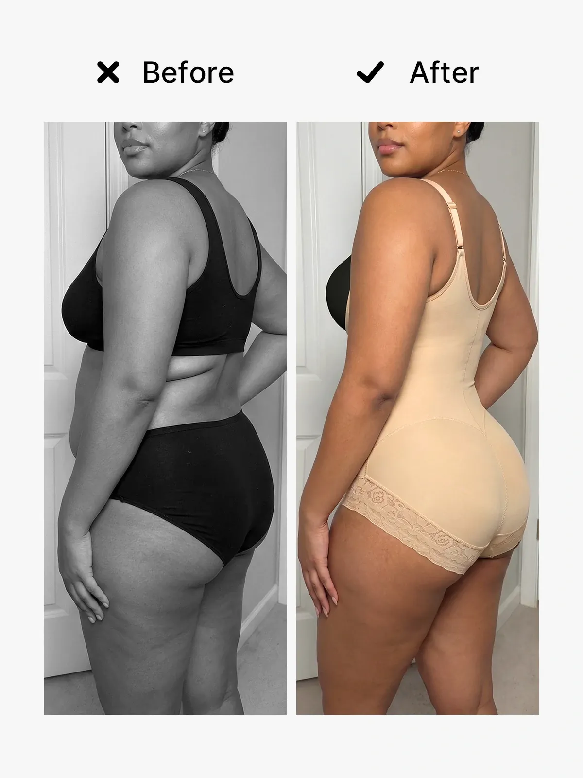 Open Bust Tummy Control Crotch Opening Brief Bodysuit