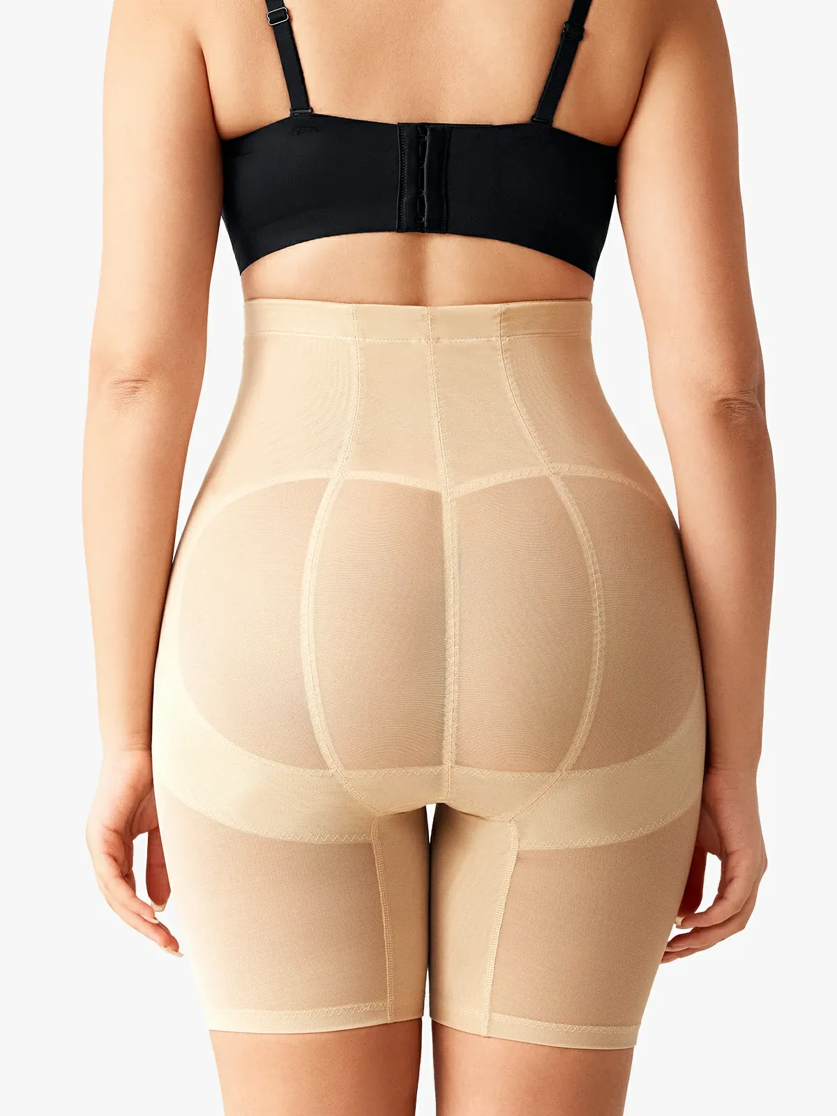 Mesh High-WaistTummy Control  Shorts