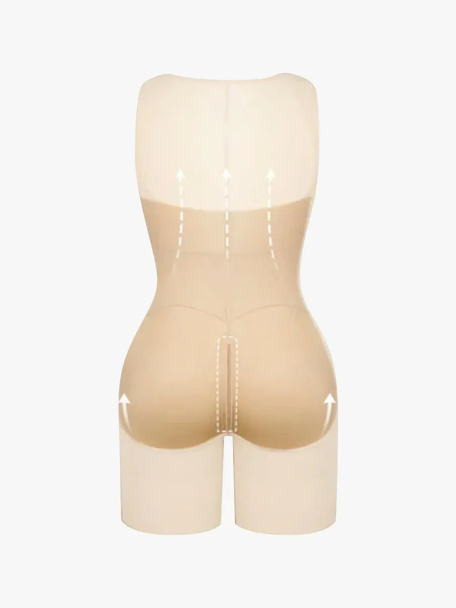 U Shaped Faja Tummy Control Butt Lift Mid-Thigh Bodysuit