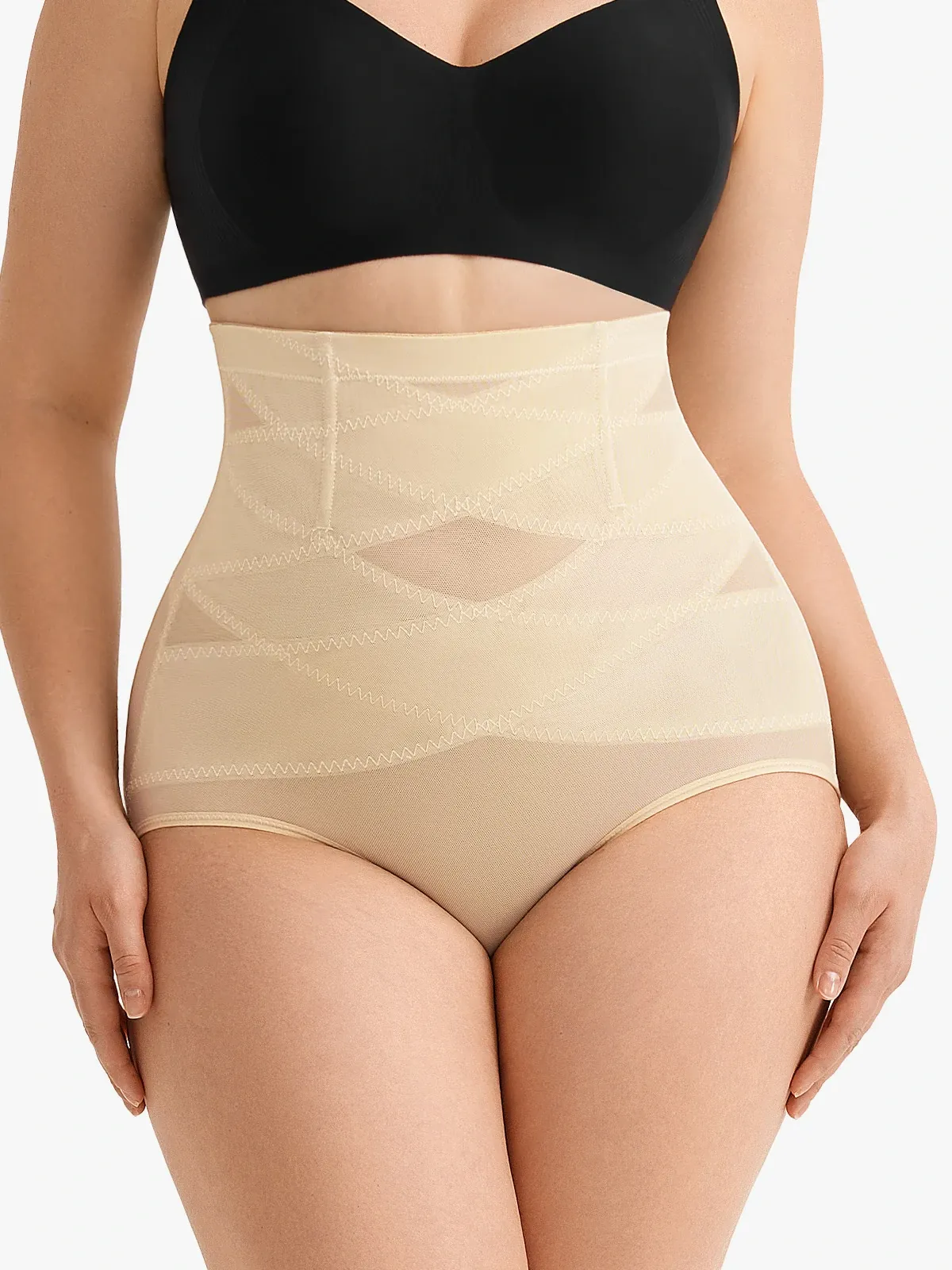 Women Hi-Waist Double Tummy Control Panty