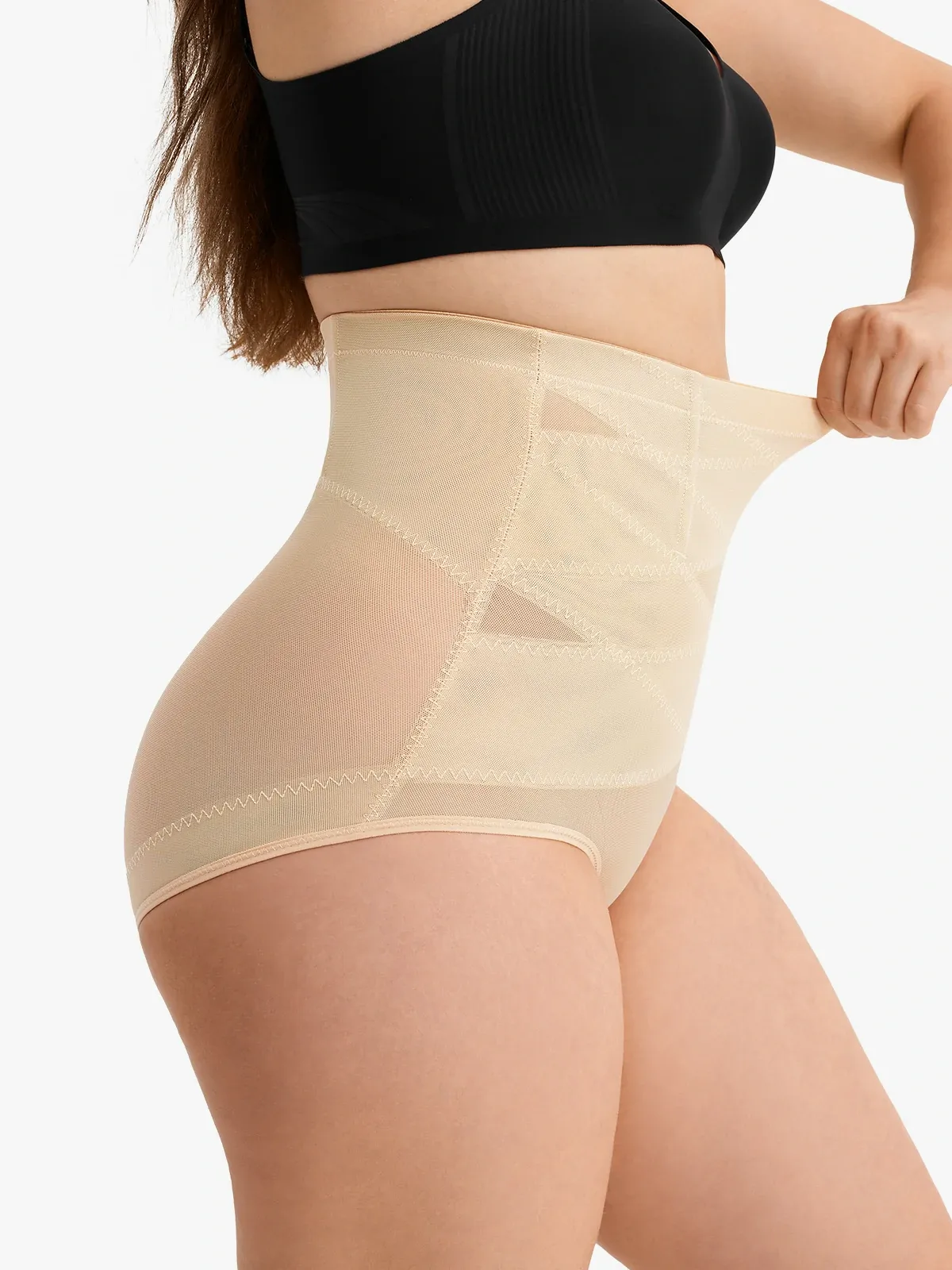 Women Hi-Waist Double Tummy Control Panty