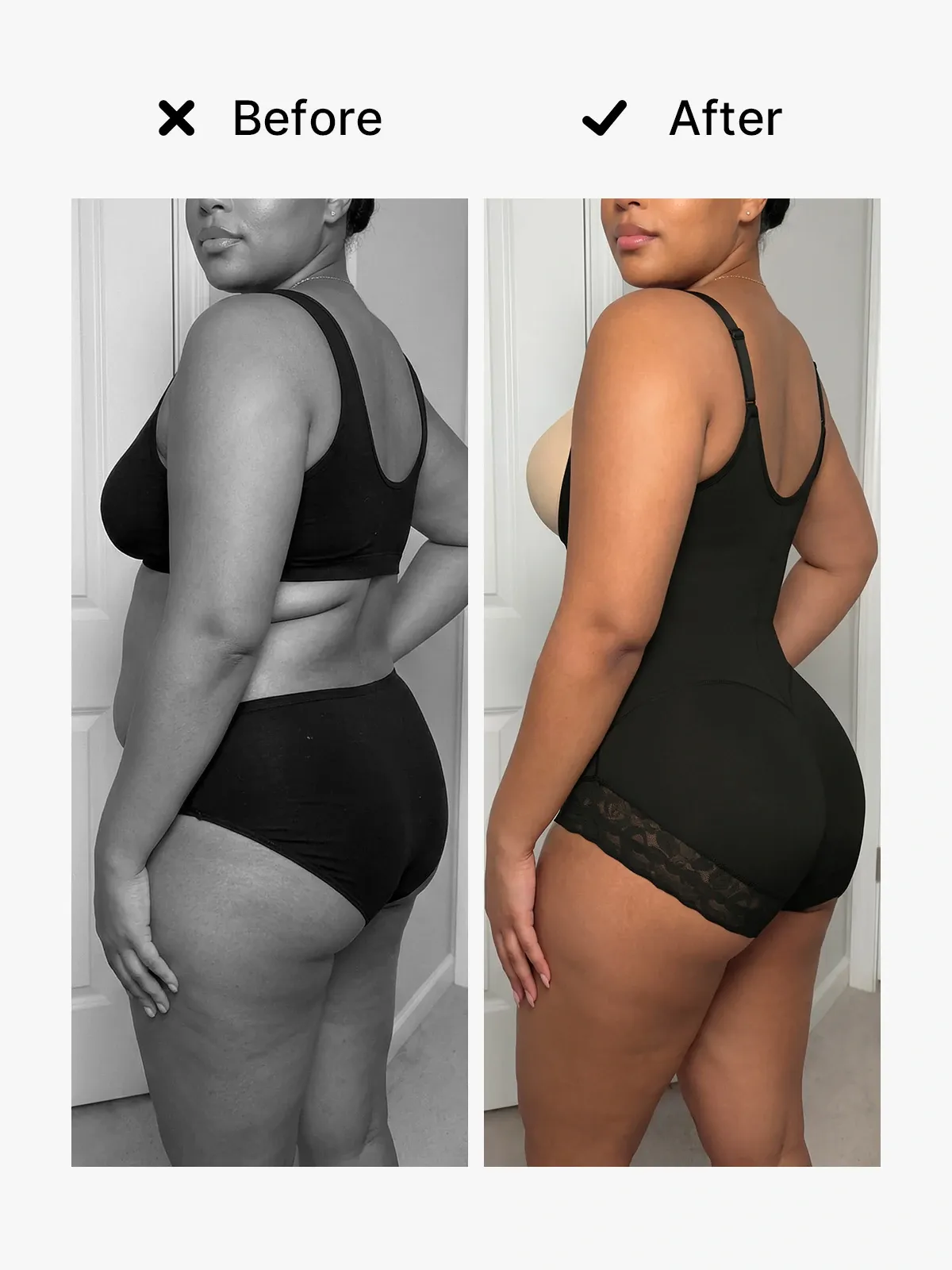 Open Bust Tummy Control Crotch Opening Brief Bodysuit