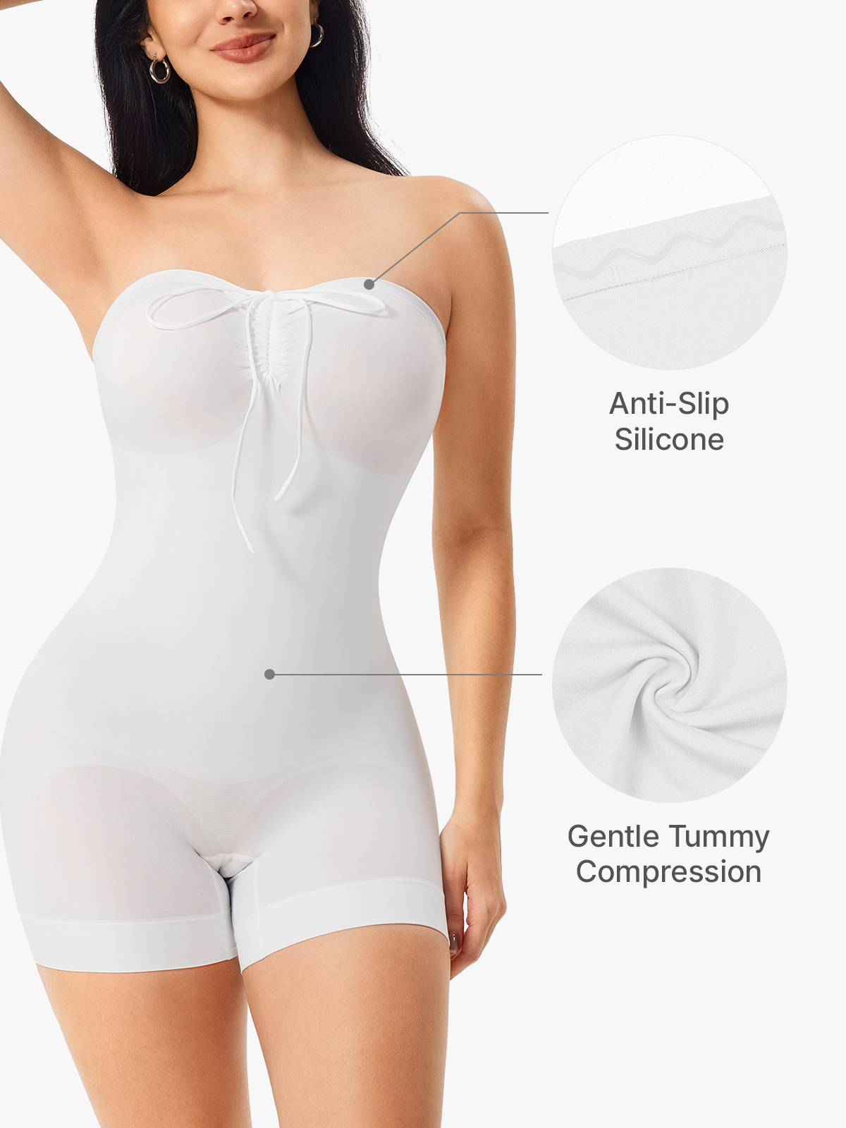 Seamless Comfort Smoothing Mid-Thigh Bodysuit