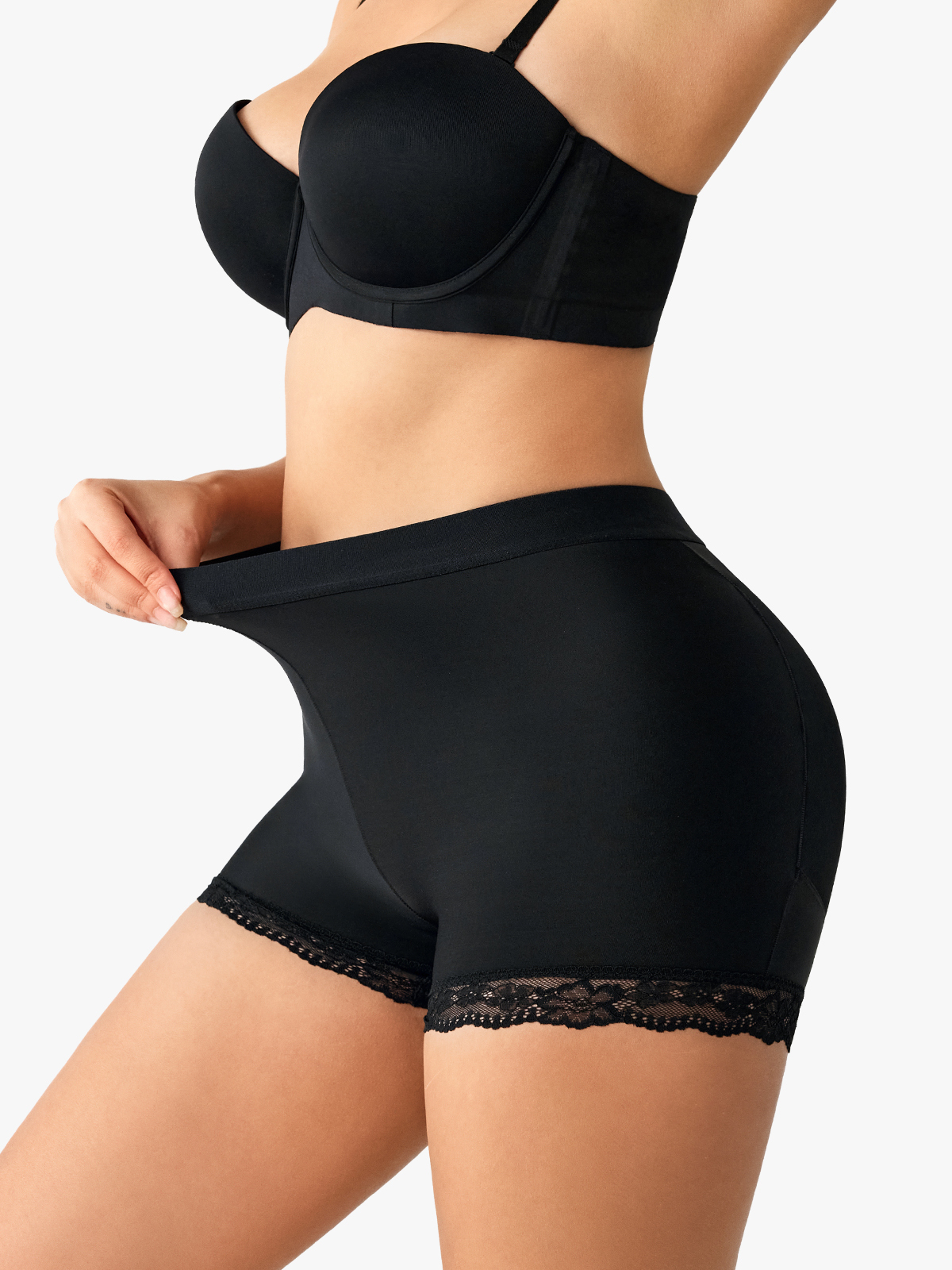 Padded Mid-Rise Butt Lifter Shorts