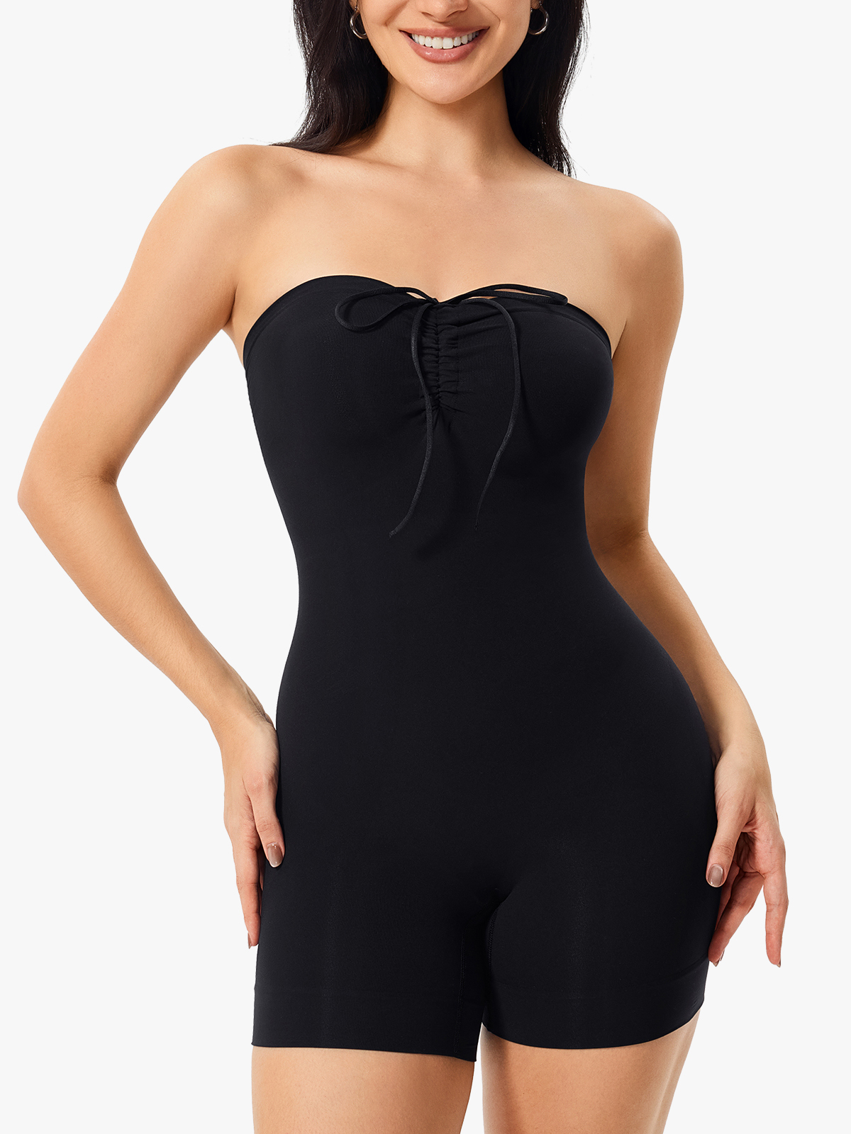 Seamless Comfort Smoothing Mid-Thigh Bodysuit