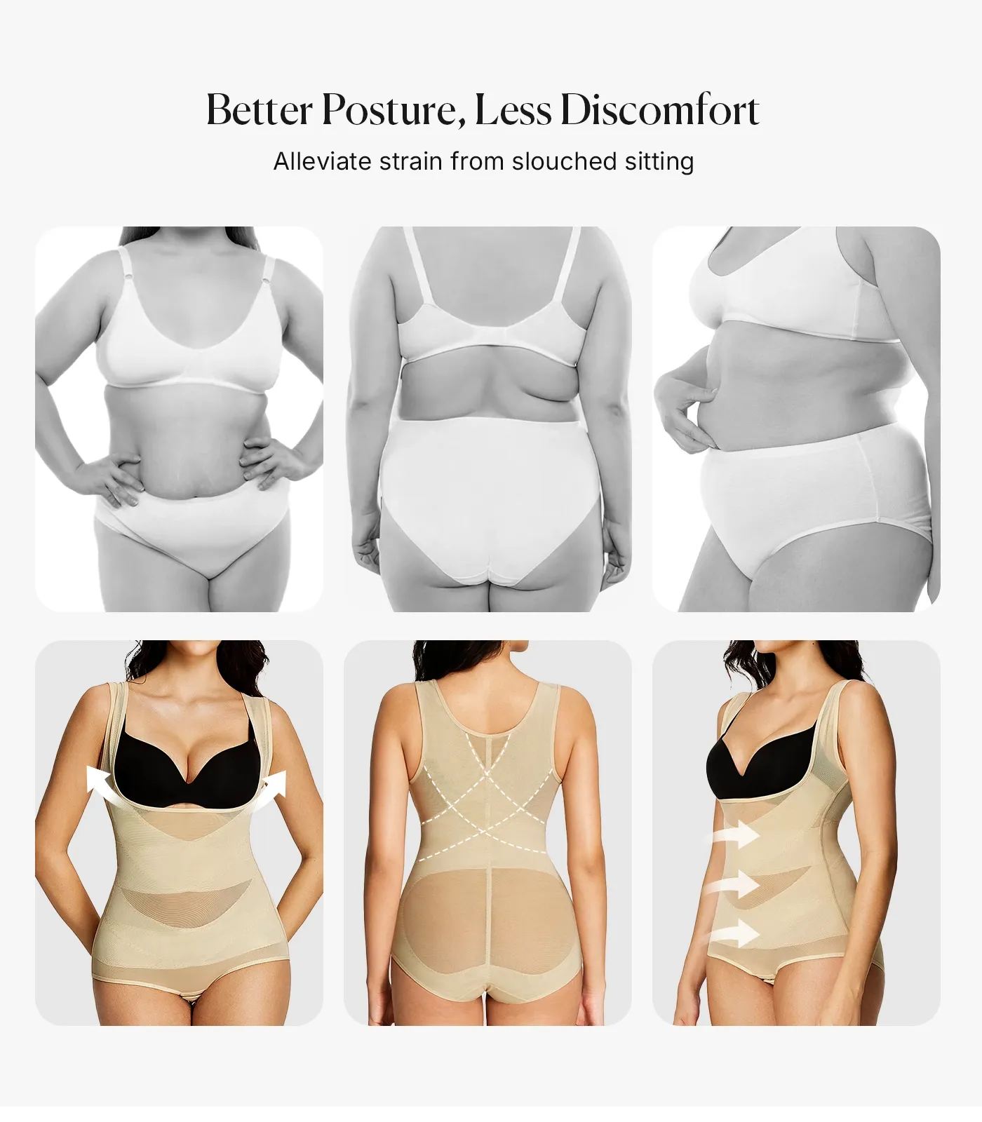 Tummy Control Mesh Slimming Girdles Shapewear Bodysuit