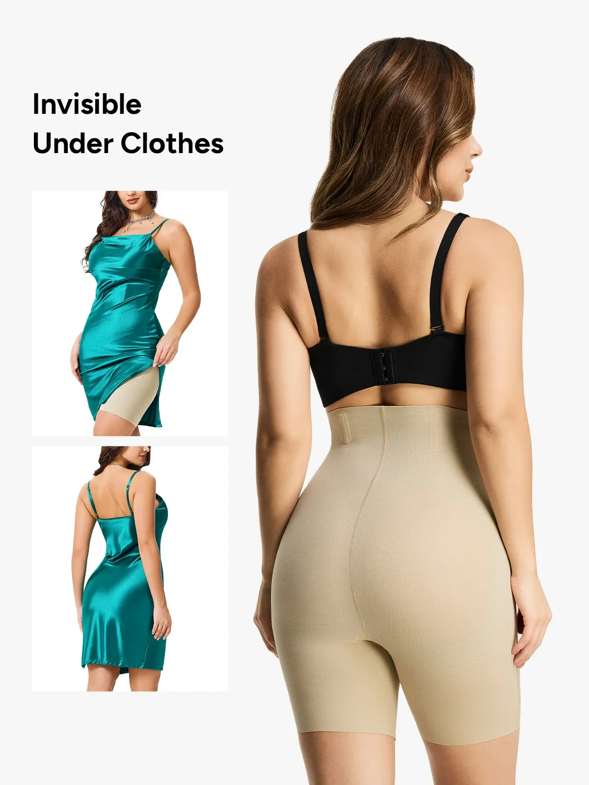 High Waist Belly Smoothing Invisible Shorts