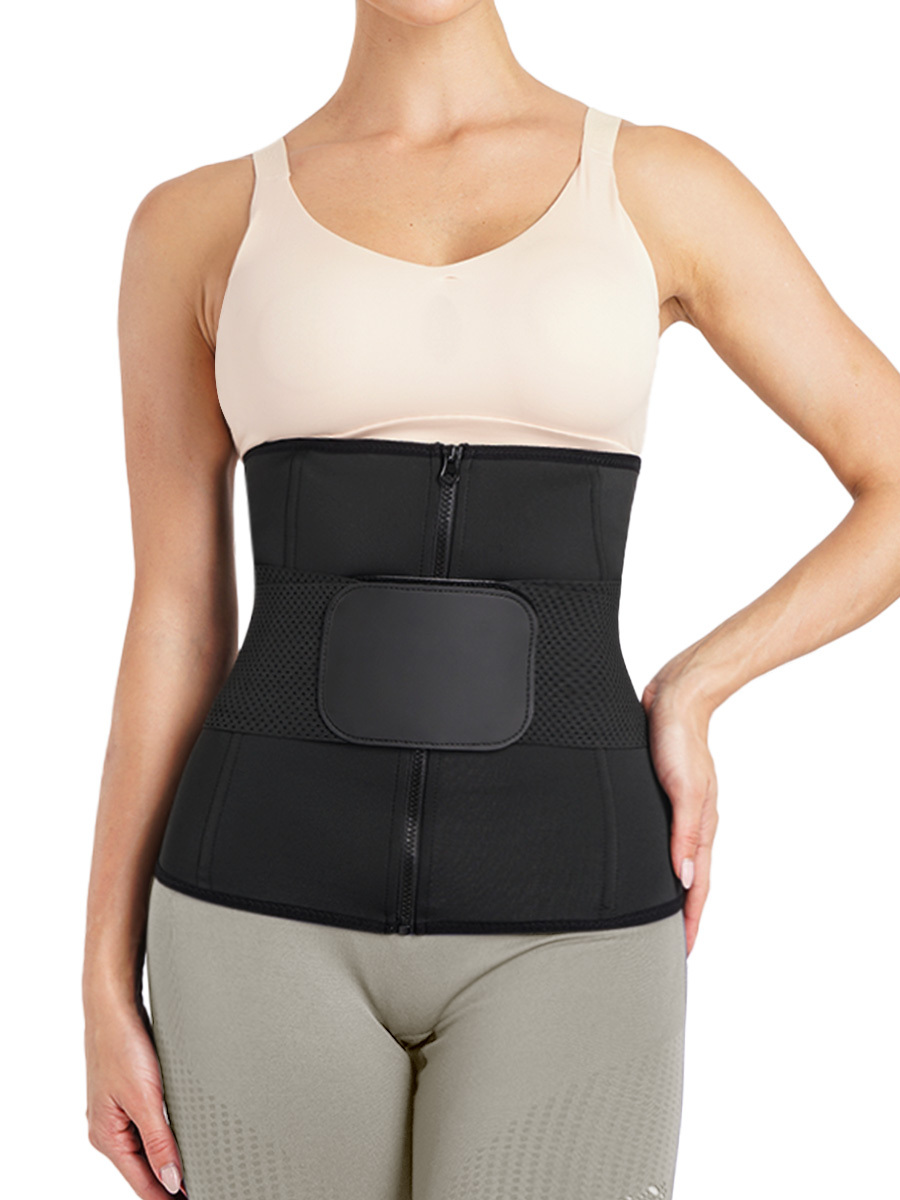 Women's Slim Waist Cincher With Front Strong Zipper For Workout And Everyday Wear-Brabic