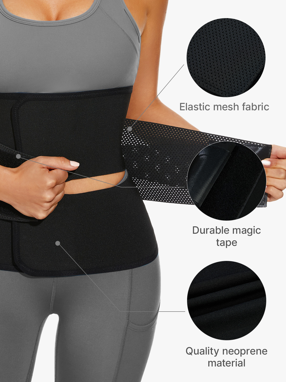 Workout Waist Trainer Tummy Control Hourglass Waist Cincher Corset-Brabic