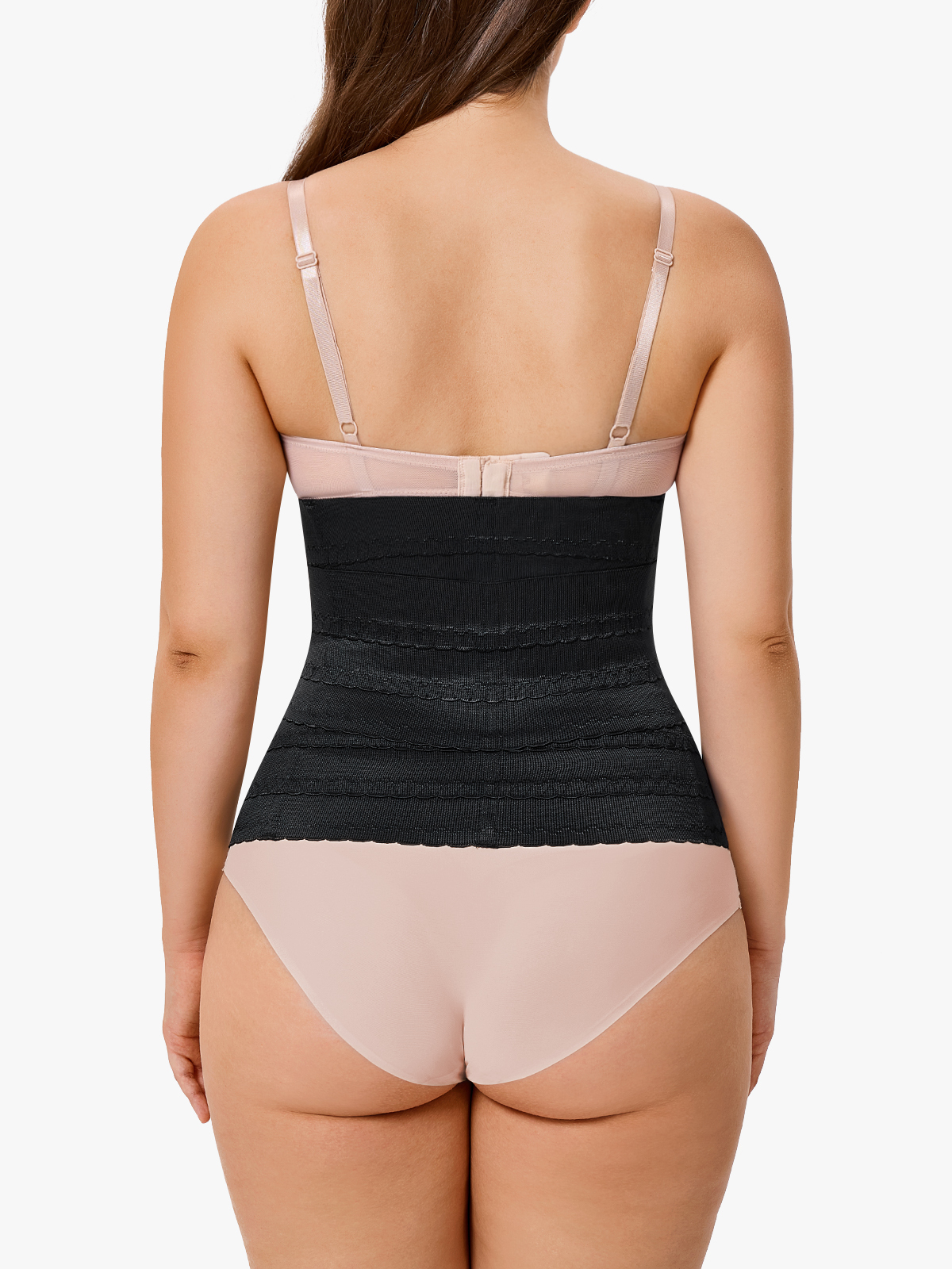 Anti-Roll Steel Boned Waist Trainer for Hourglass Figure All Day Wear