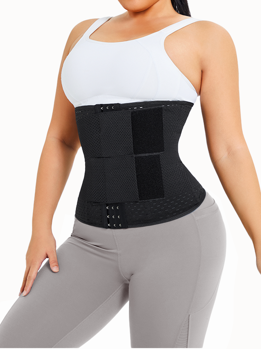 Adjustable Hook Double-Layer Elastic Velcro High-Waist Tummy Control Waist Cinchers-Brabic