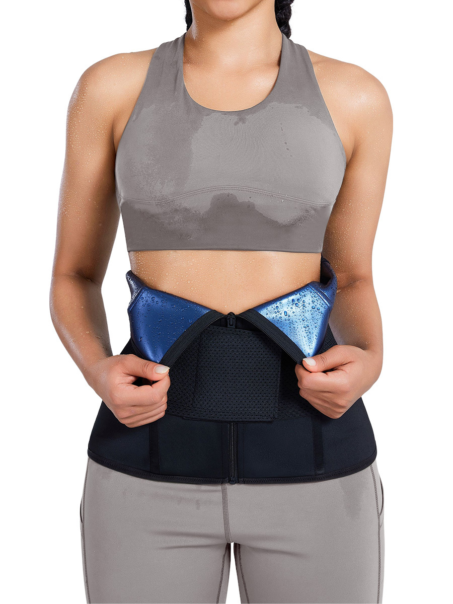 Front Zipper Waist Cincher For Belly Fat And Sweat Management-Brabic