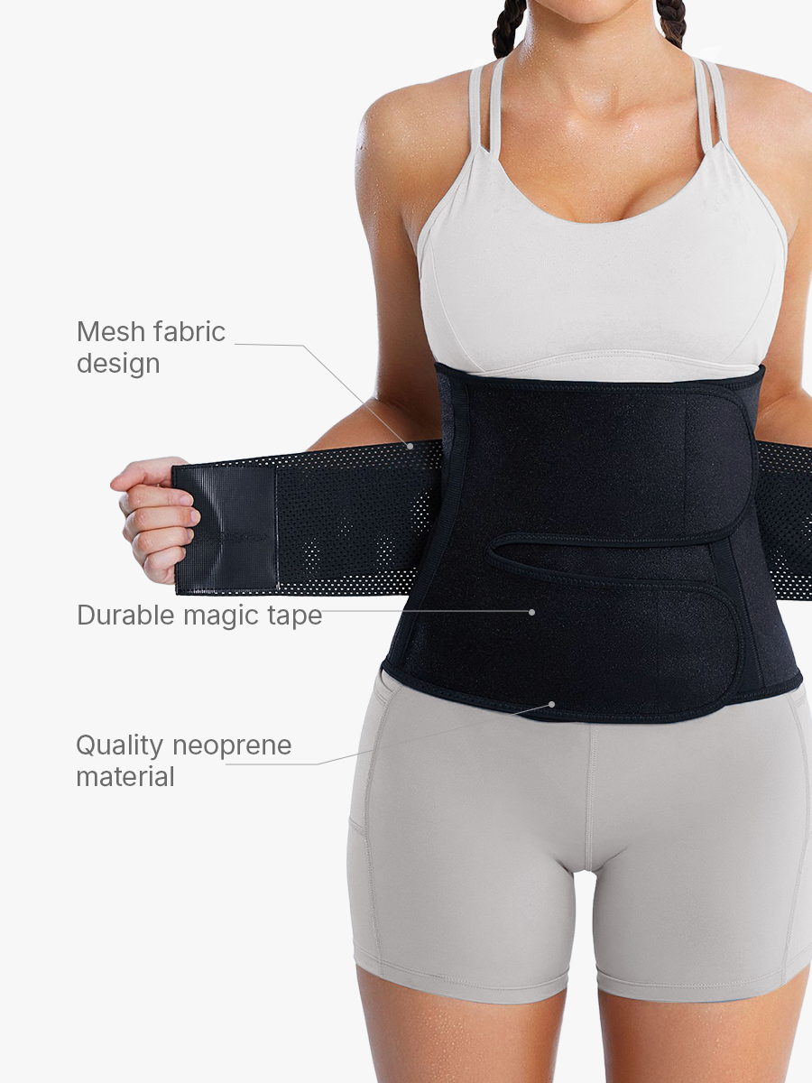 Elastic Velcro Waist Cincher With Mesh Fabric Design Double Durable Tape-Brabic
