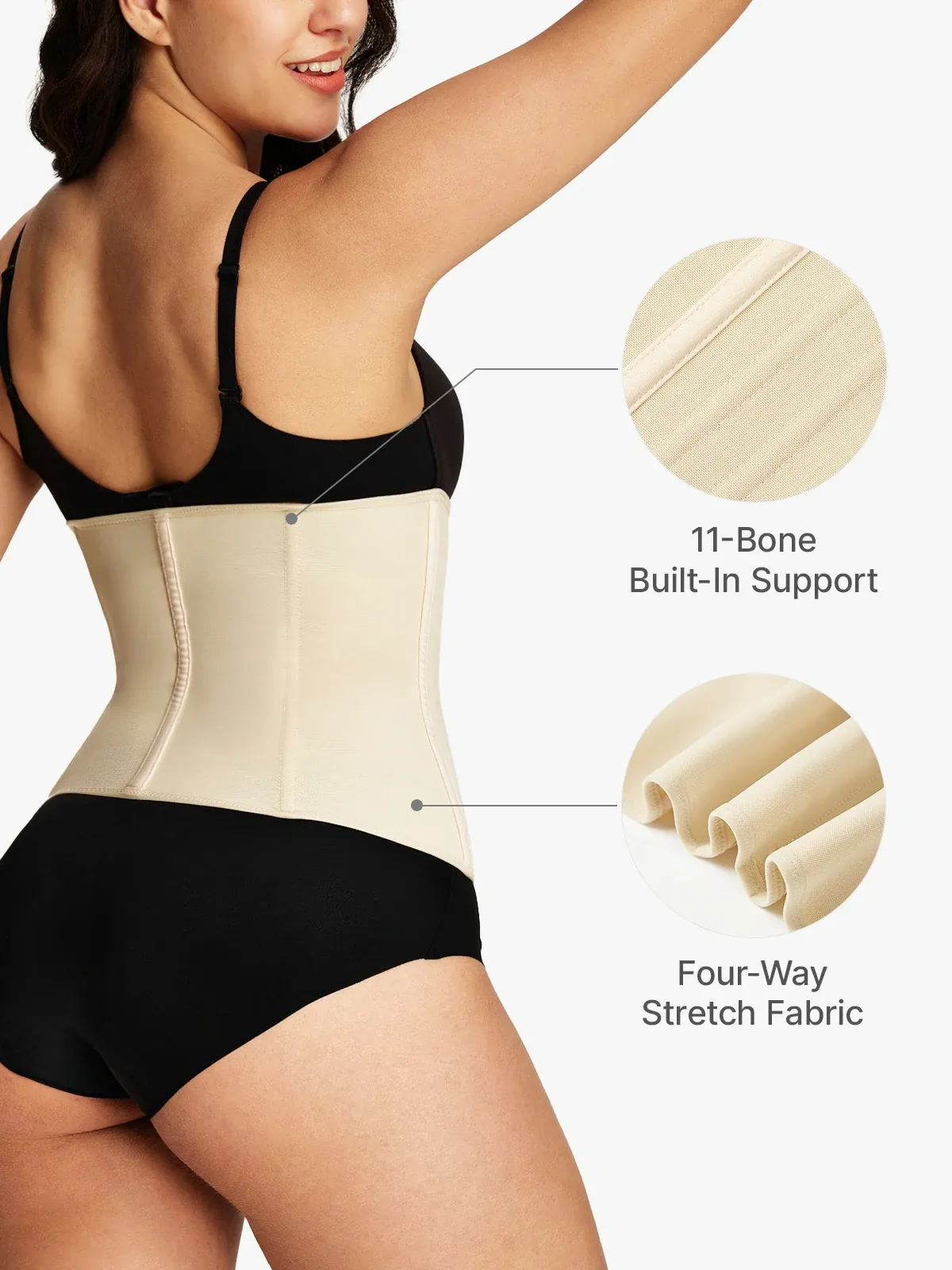 Zip up Smoothing Waist Cincher