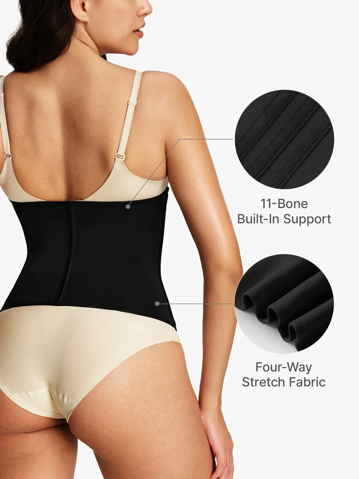 Zip up Smoothing Waist Cincher