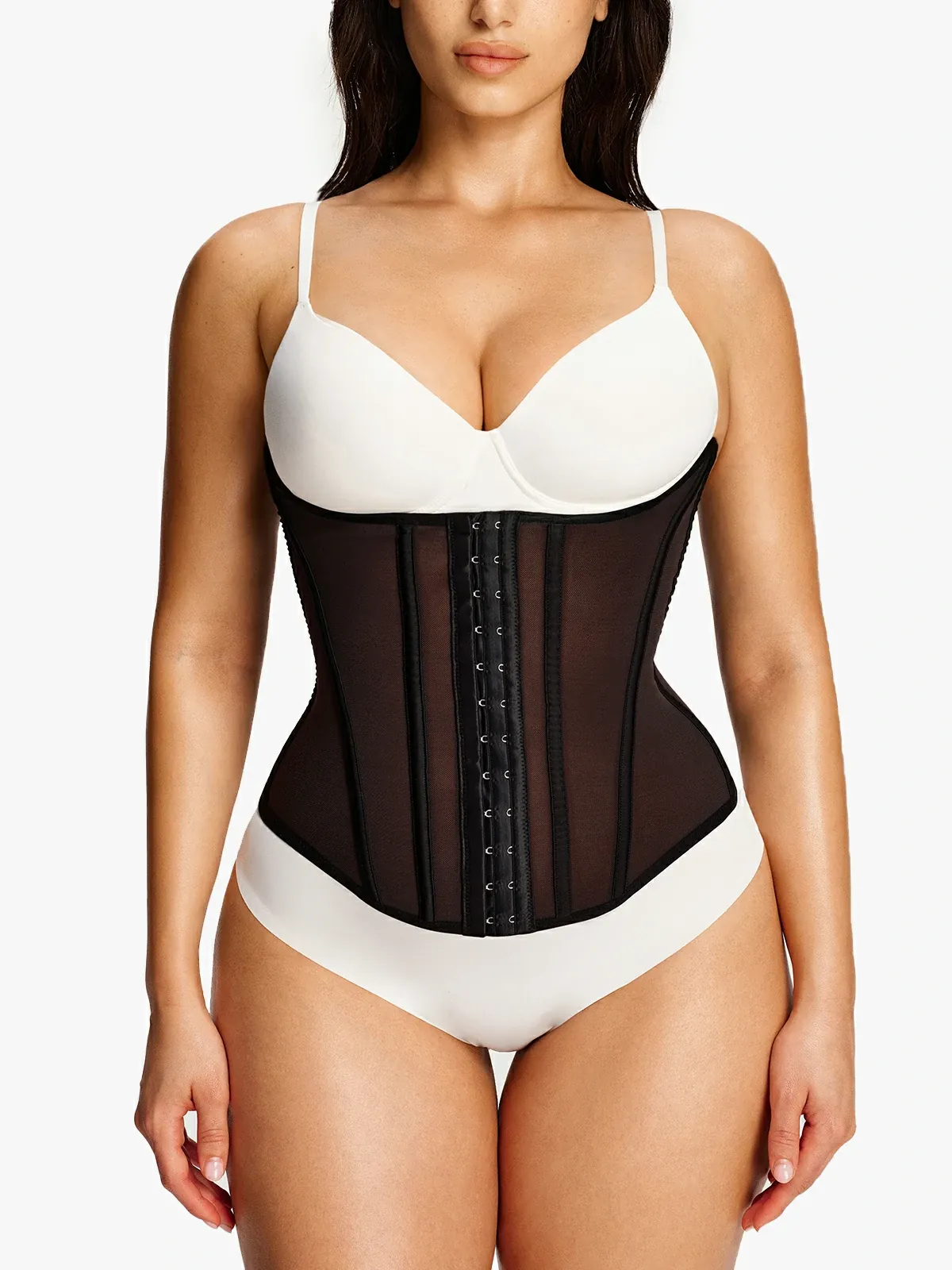 Mesh Steel-Bone Support Waist Cincher