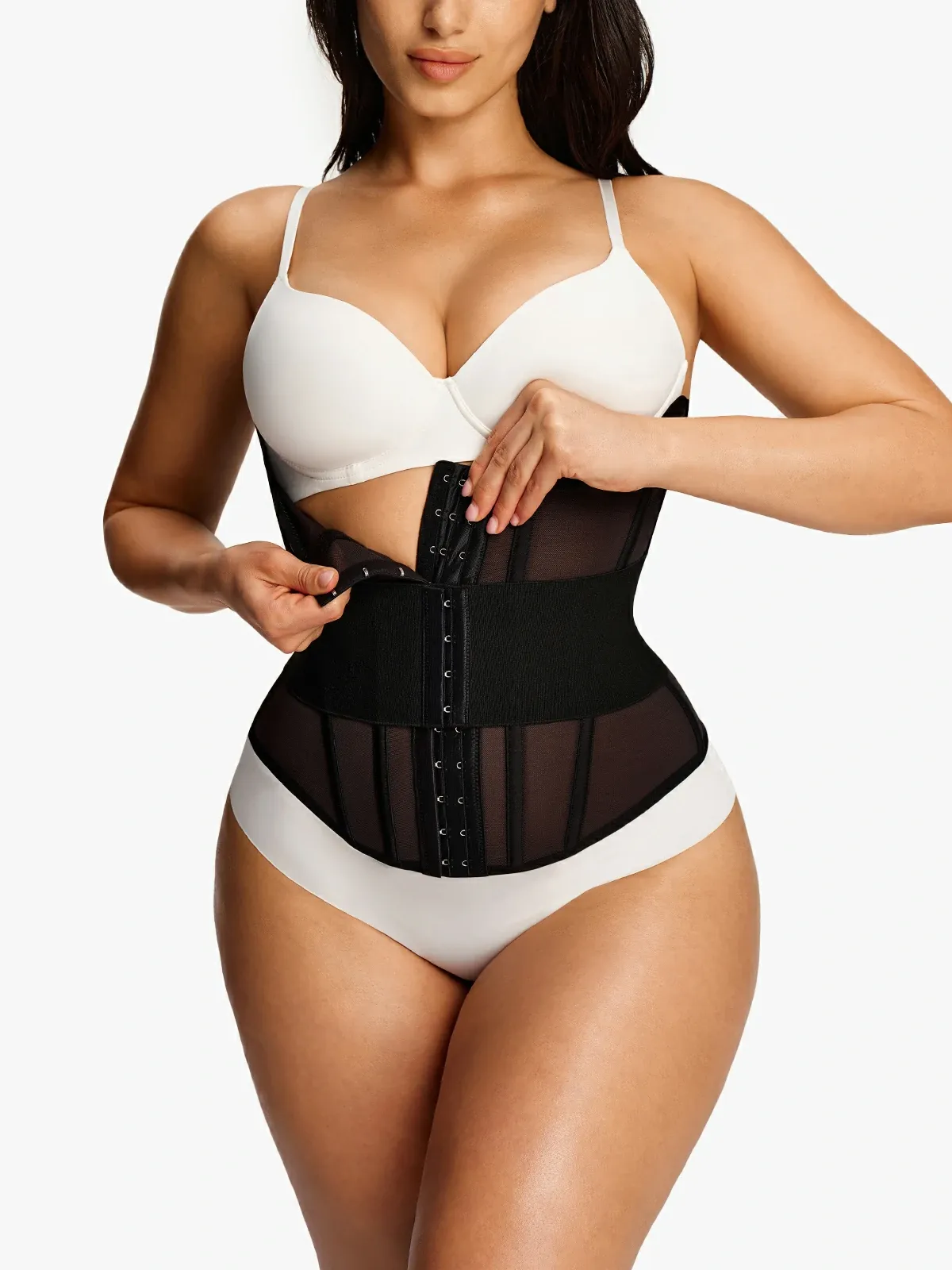 Mesh Steel-Bone Support Waist Cincher