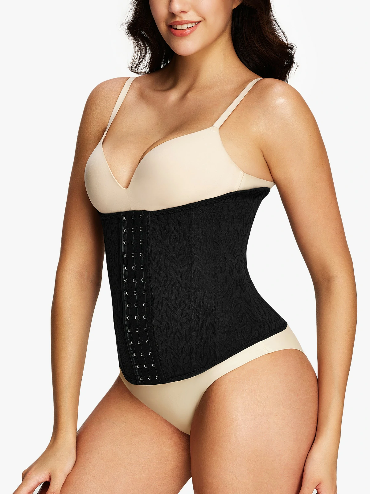 Jacquard Boning Support Waist Cincher