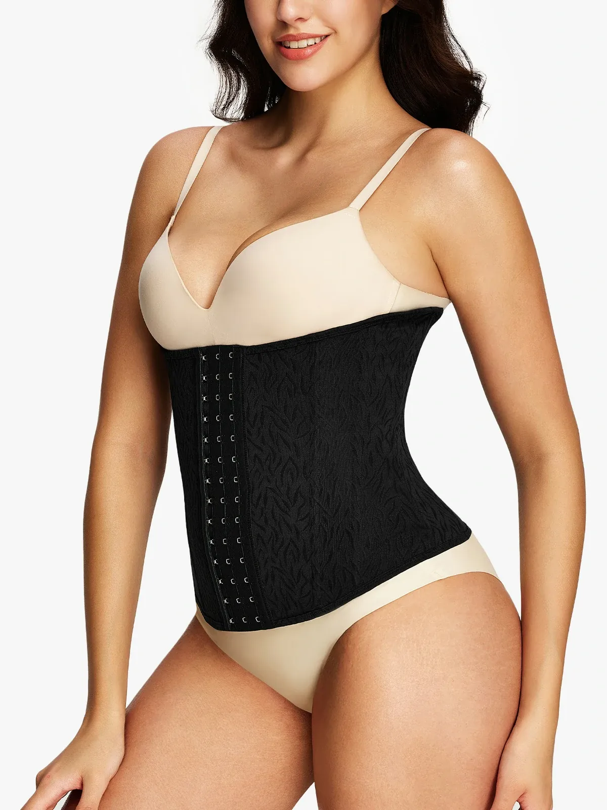 Jacquard Boning Support Waist Cincher