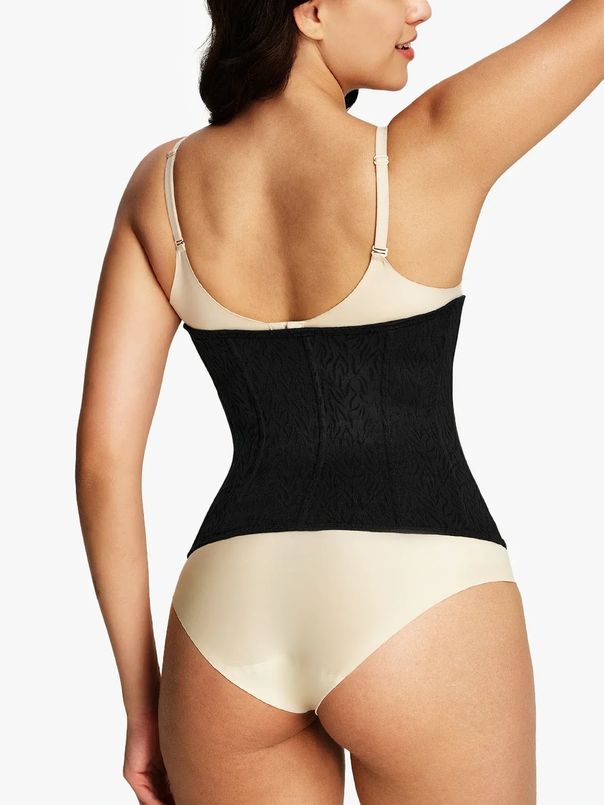 Jacquard Boning Support Waist Cincher