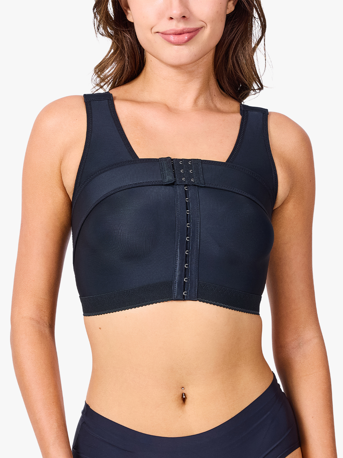 Front Adjustable Hook Closure Wide Straps Mastectomy Bras-Brabic