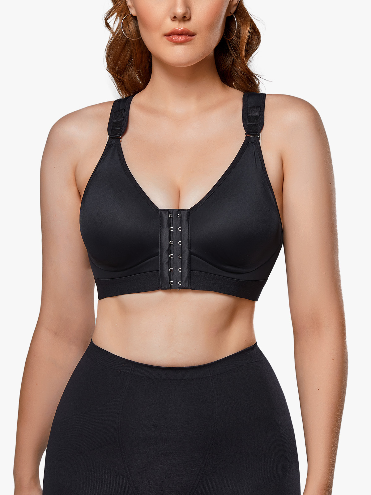 Post Op Compression Bra Front Close Back Support Mastectomy Everyday Bra-Brabic