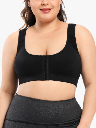 Breathable Wireless Front Closure Sport Bra