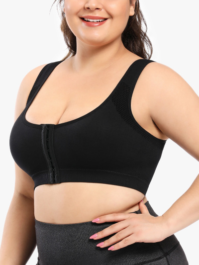 Breathable Wireless Front Closure Sport Bra