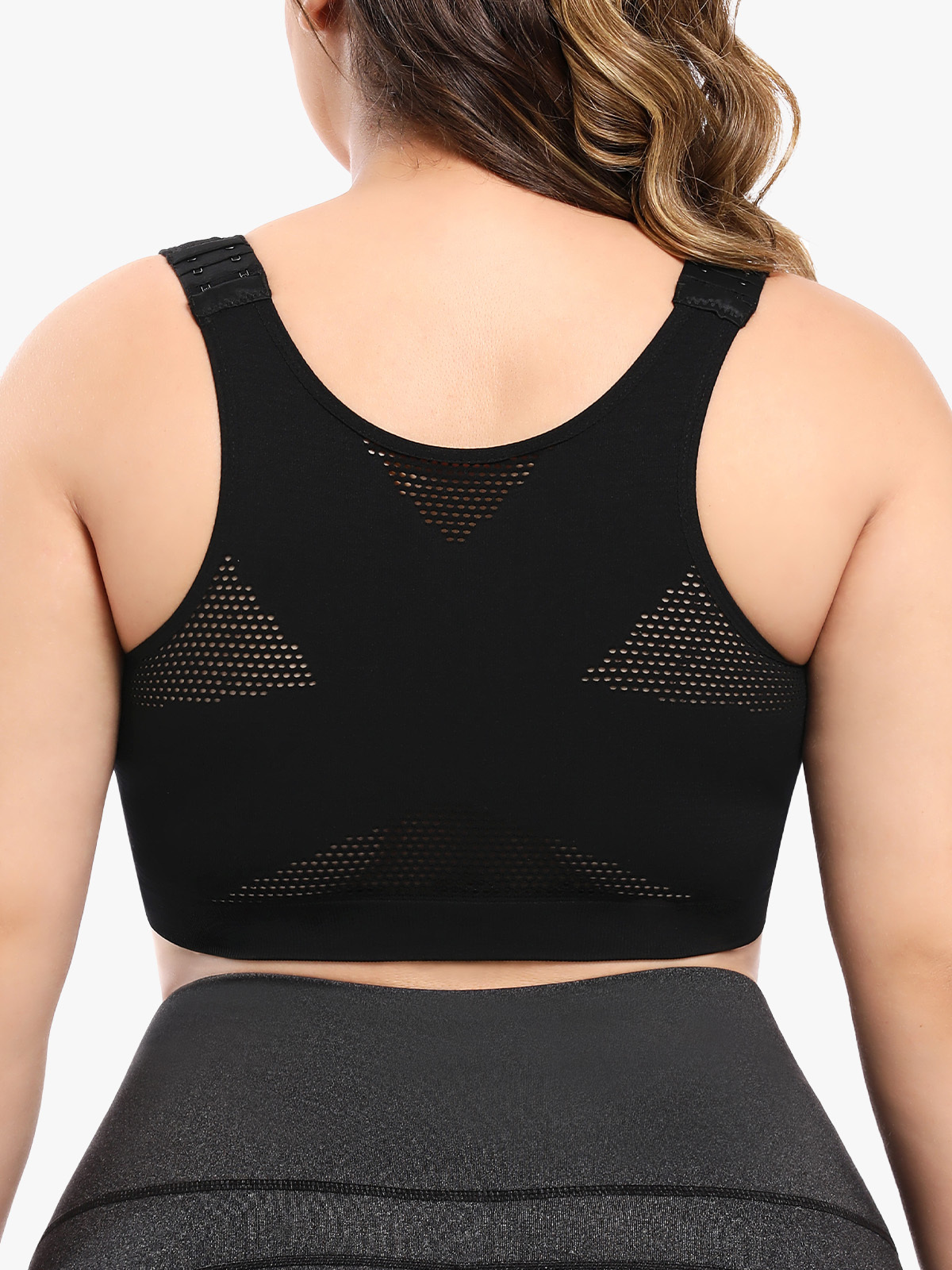 Breathable Wireless Front Closure Sport Bra