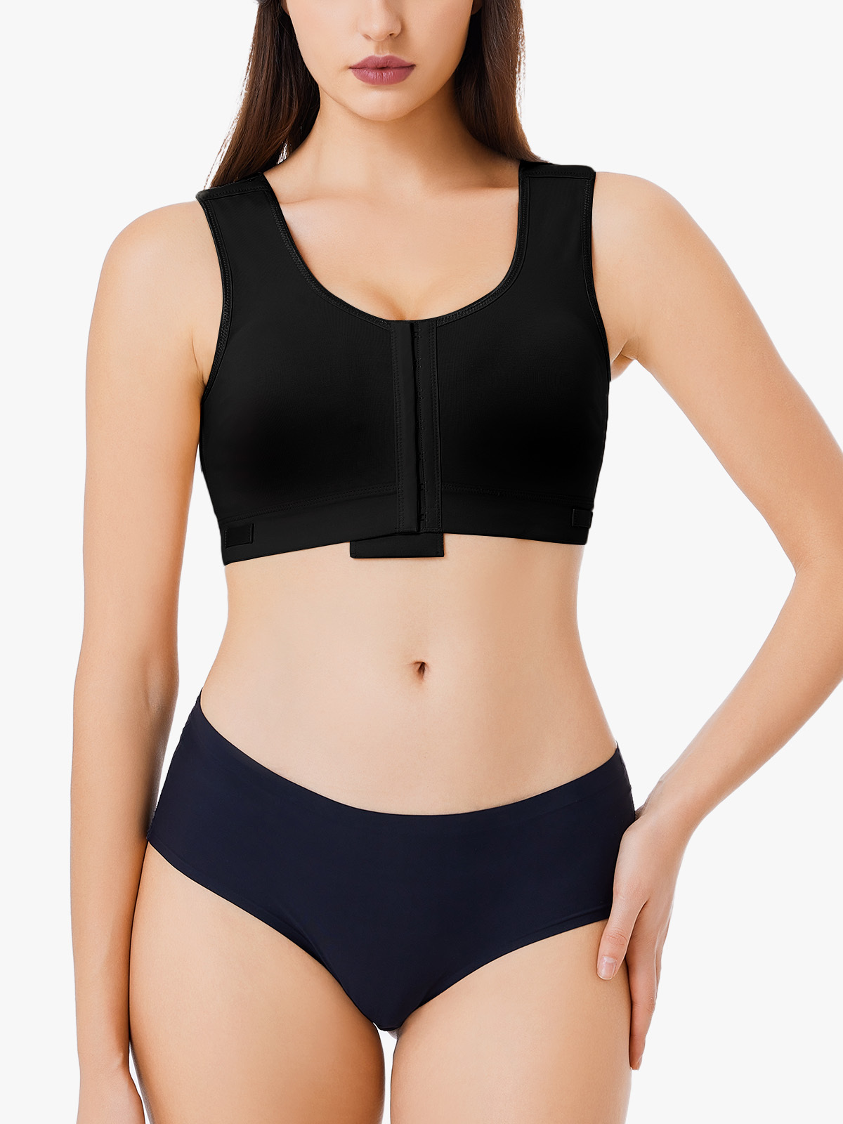 Front Closure Adjustable Mastectomy Bra Comfortable Post-Surgery Bra-Brabic