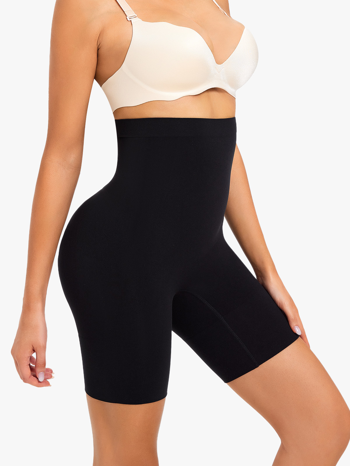 Seamless Tummy Control Shapewear Butt Lifting High Waist Shorts Thigh Slimmers Slip Shorts Under Dresses -Brabic