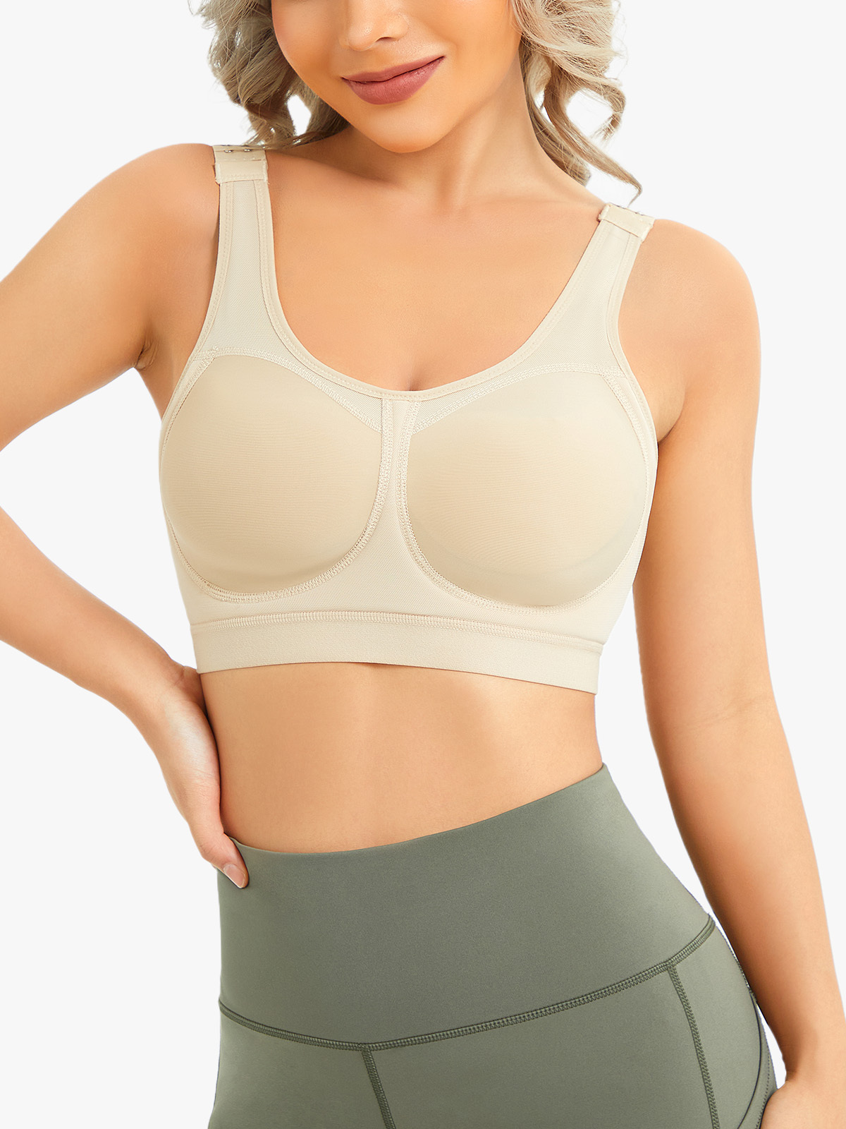 Wirefree Seamless Mastectomy Bra Adjustable Strap Post Op Surgical Bra-Brabic