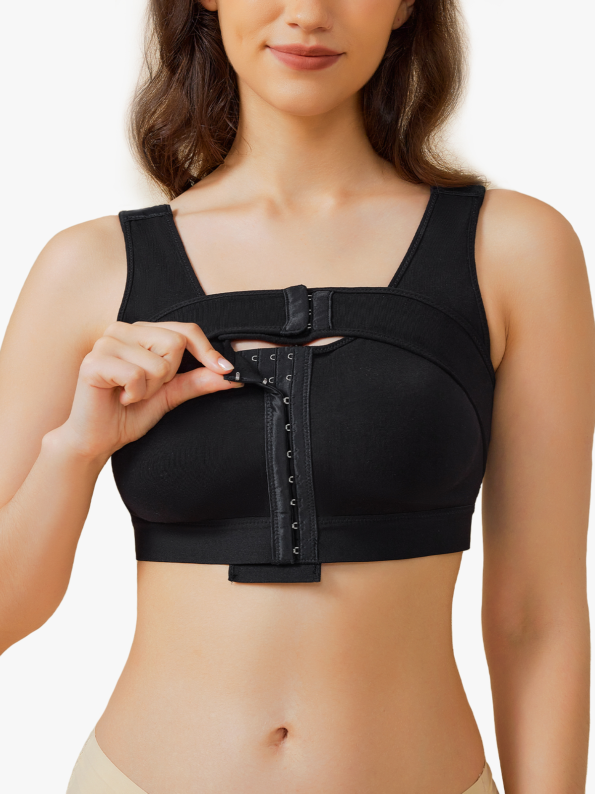 Wireless Front Closure Compression Bra-Brabic