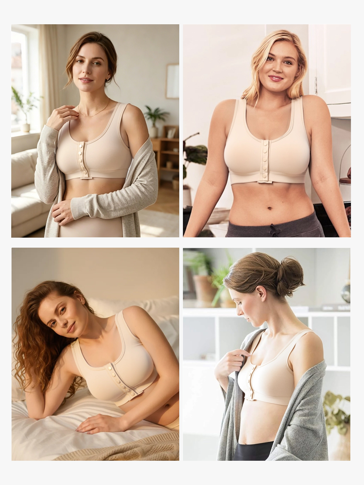 Front Closure Comfort Soft Mastectomy Bra
