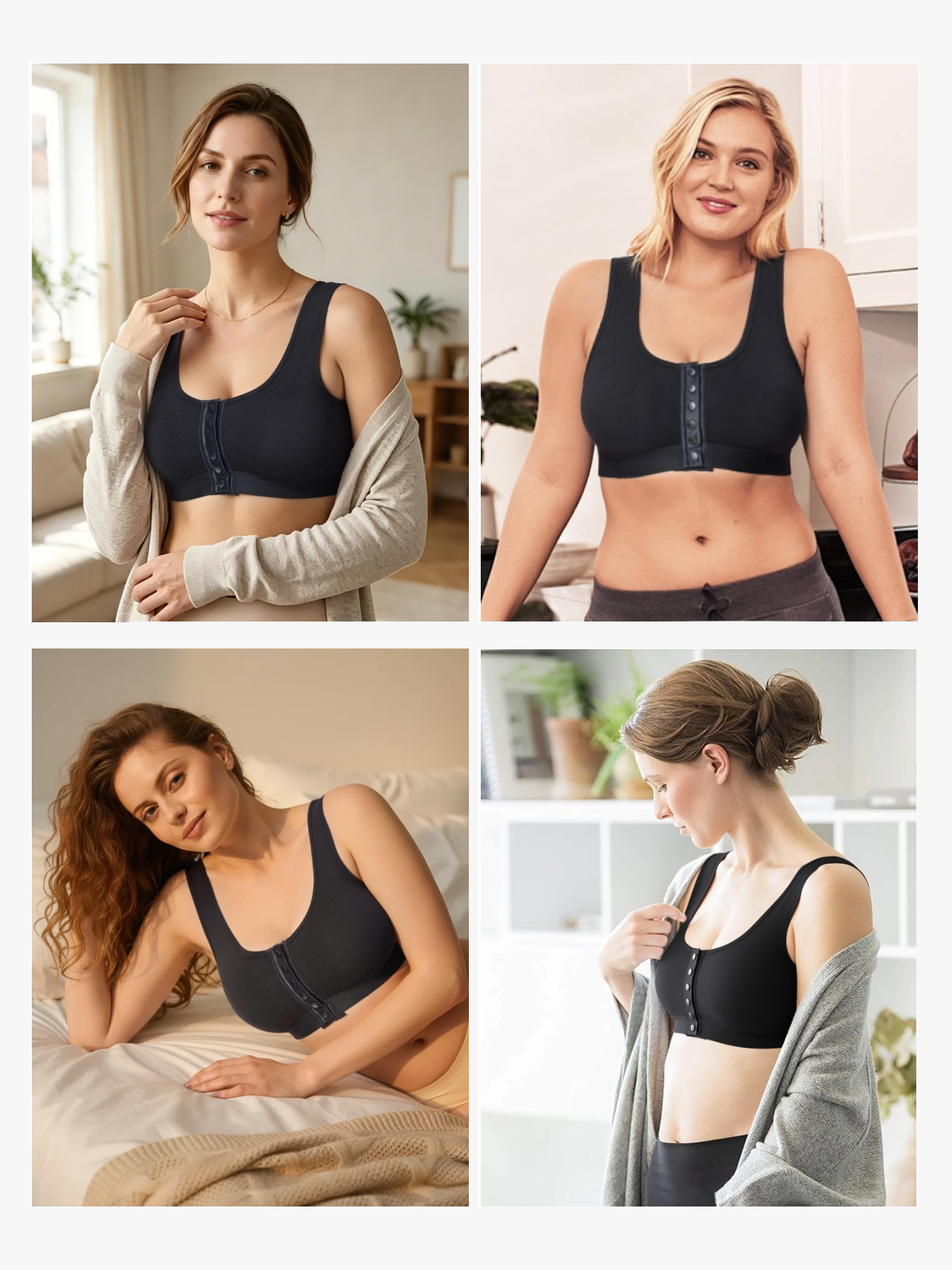 Front Closure Comfort Soft Mastectomy Bra